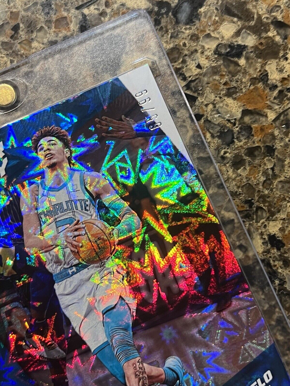 LaMelo Ball 2021-22 Panini Player of the Day KABOOM #65/99 SSP - SUPER RARE