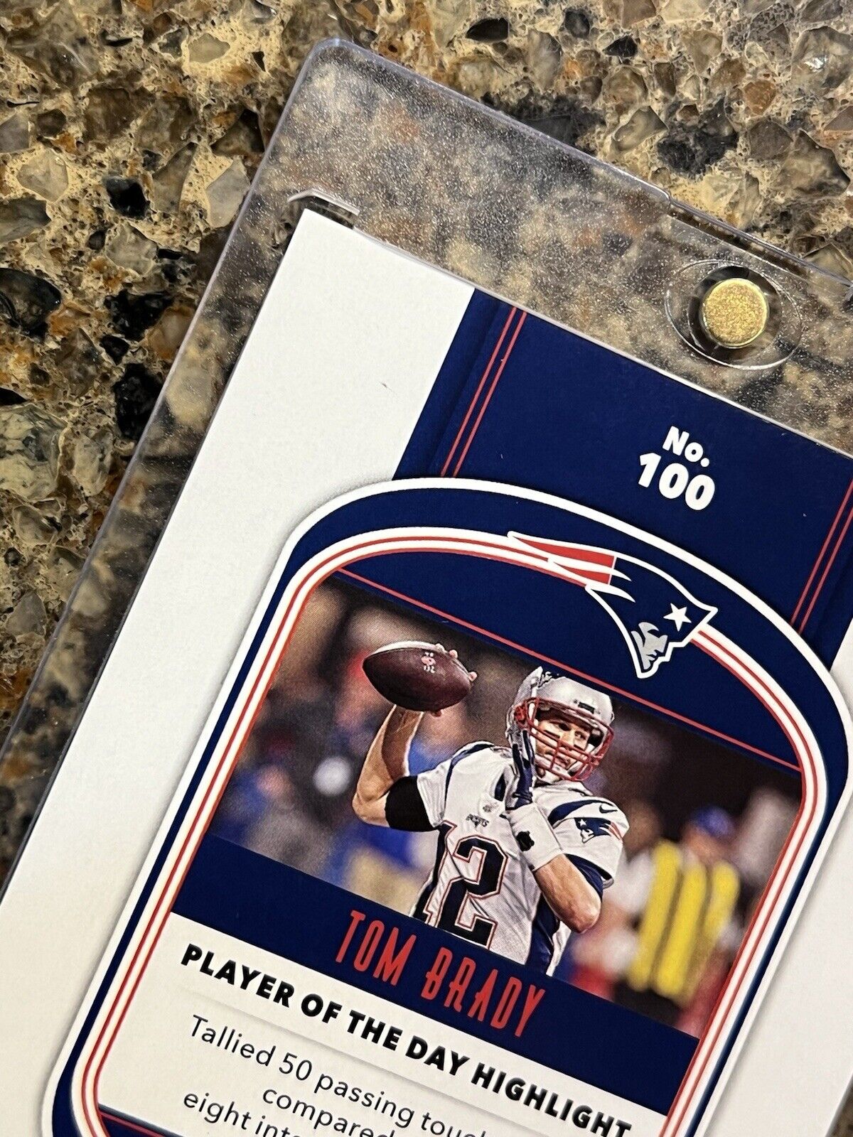 Tom Brady 2021 Panini Player of the Day Football KABOOM #05/99 SSP Patriots HOF