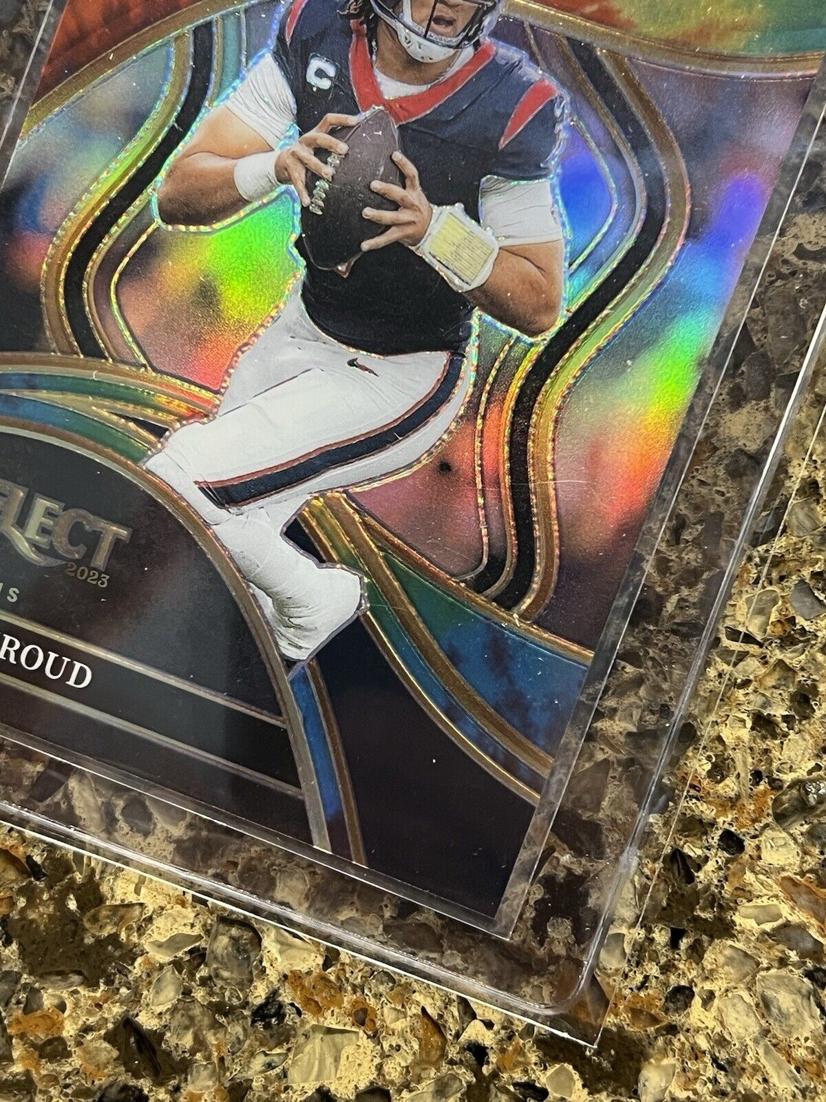 C.J. Stroud RC 2023 Panini Select Club Level Tie-Dye Prizm #17/25 Rookie RARE!!!