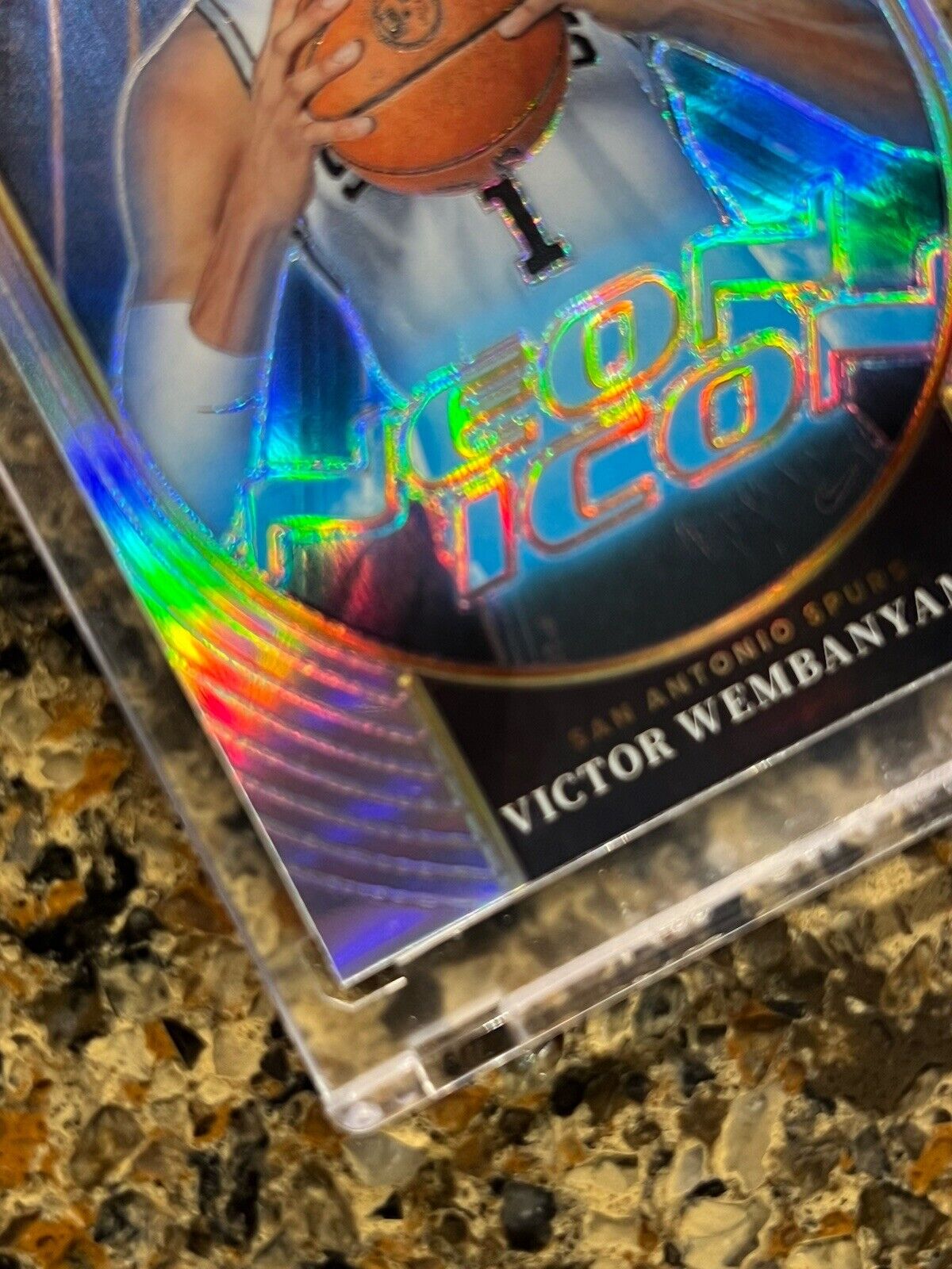 Victor Wembanyama RC 2023-24 Panini Select NEON ICON Prizm Refractor Rookie Card