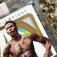 Israel Adesanya 2021 Panini Immaculate UFC Marks Greatness 24/48 Gold Autograph