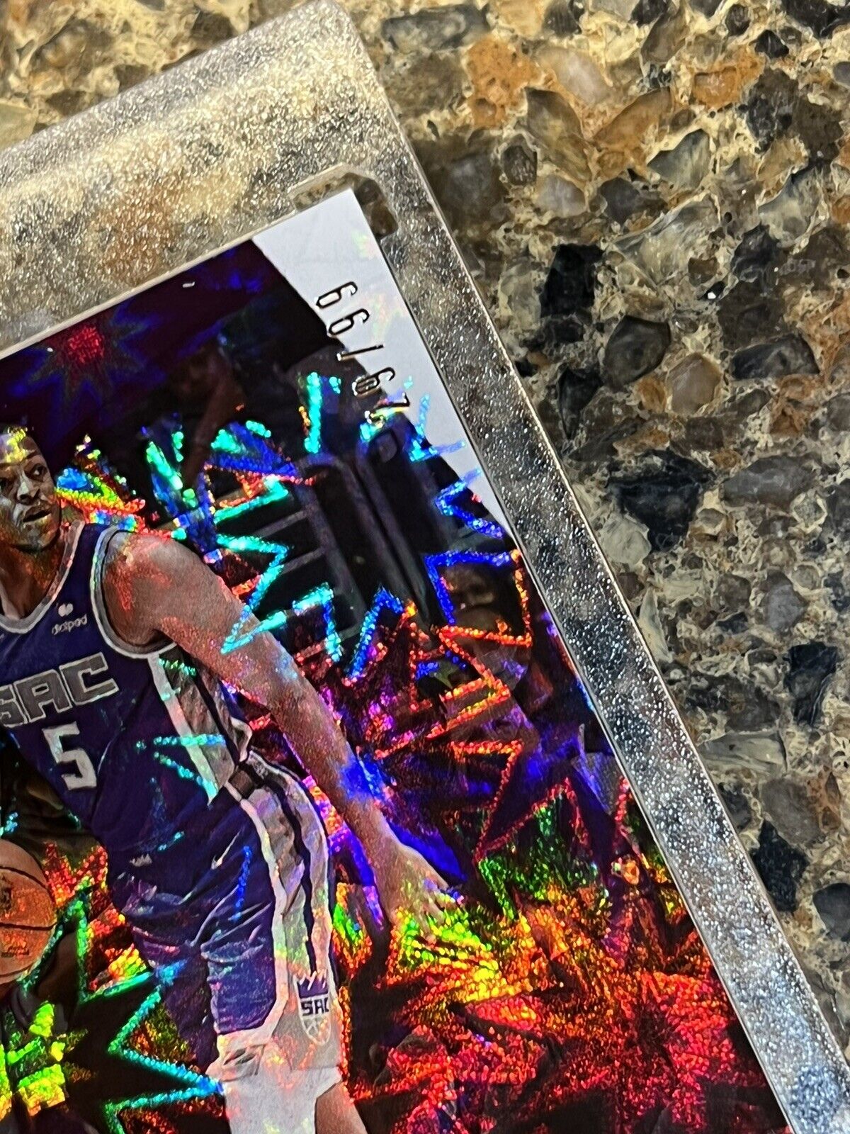 De’Aaron Fox 2021 Panini Player Of The Day KABOOM 29/99 Kings Rare Gem Mint SSP