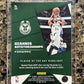 Giannis Antetokounmpo 2021 Panini Player of the Day KABOOM 84/99 Rare Mint SSP