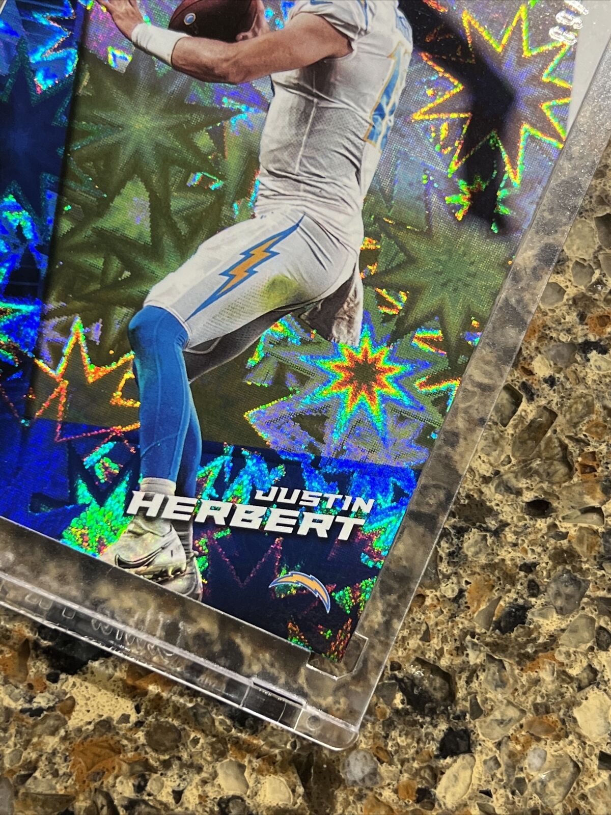 Justin Herbert 2021 Panini Player of the Day KABOOM #89/99 Super Rare SSP