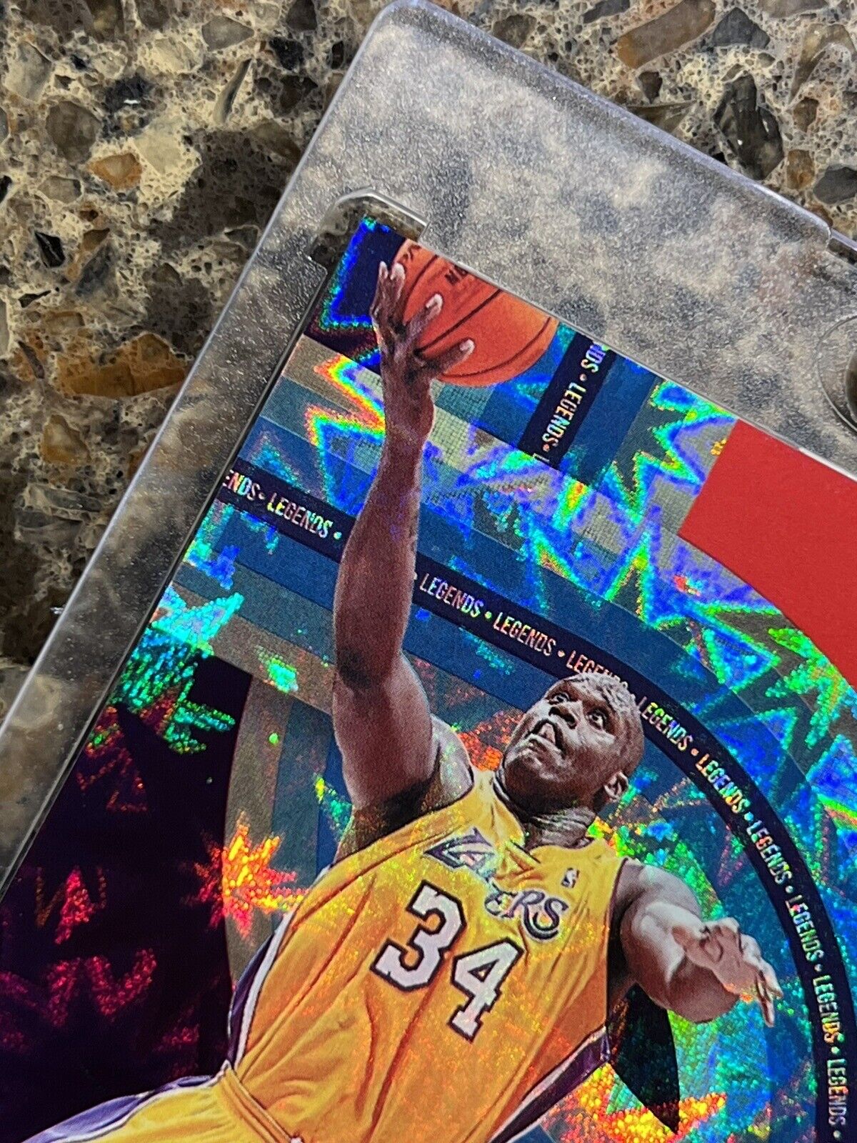 Shaquille O’Neal 2021 Panini The National Legends 26/50 KABOOM Explosion Gem SSP