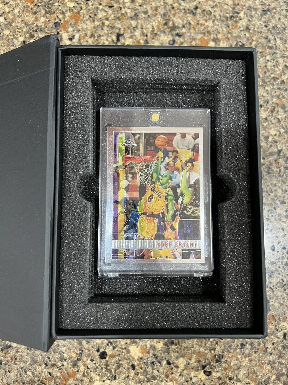 Framed Mint NBA Topps Chrome Kobe Jordan LeBron Bird Magic Duncan RC 1/1 Art