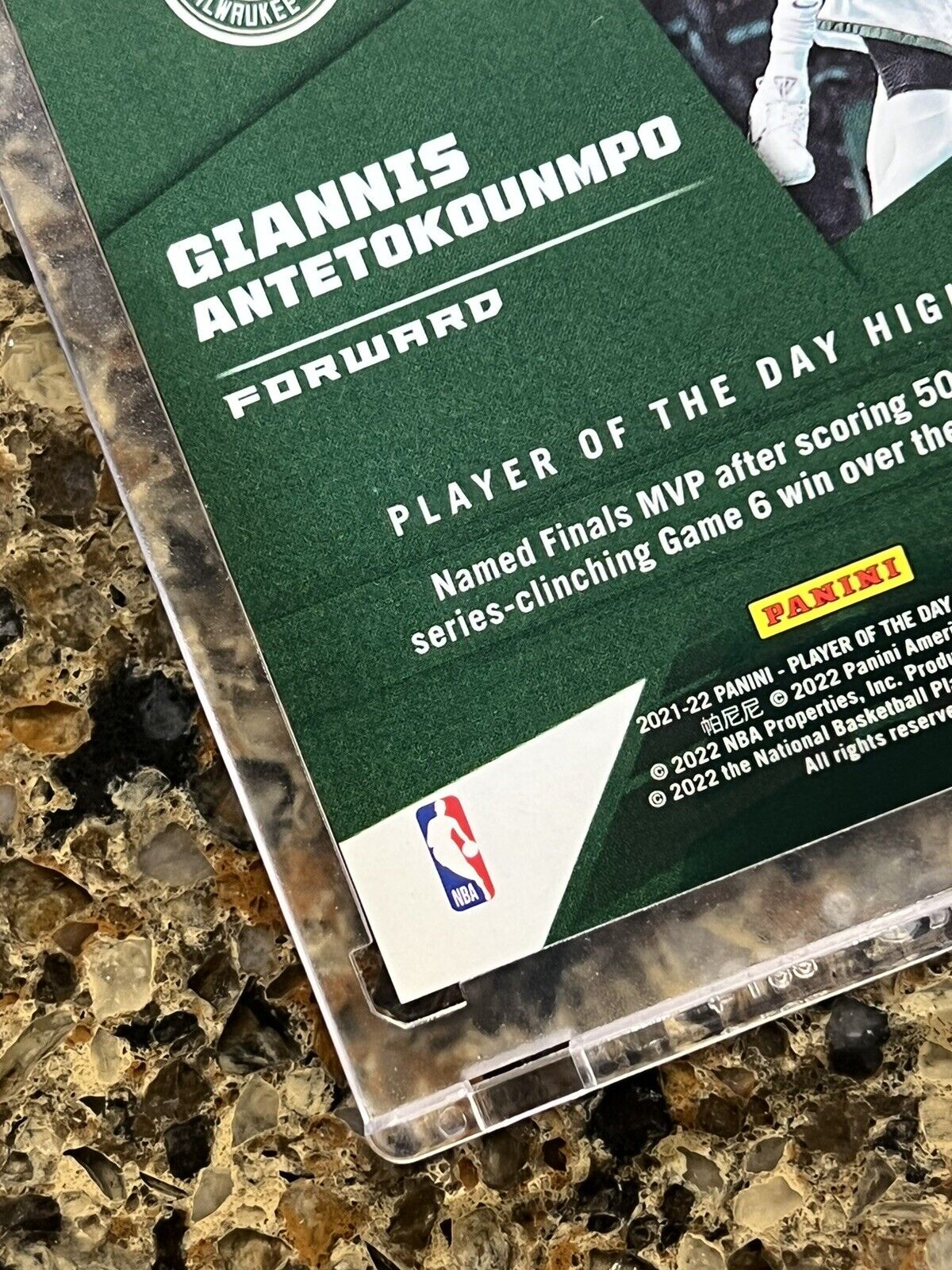 Giannis Antetokounmpo 2021 Panini Player of the Day KABOOM 42/99 Rare Mint SSP