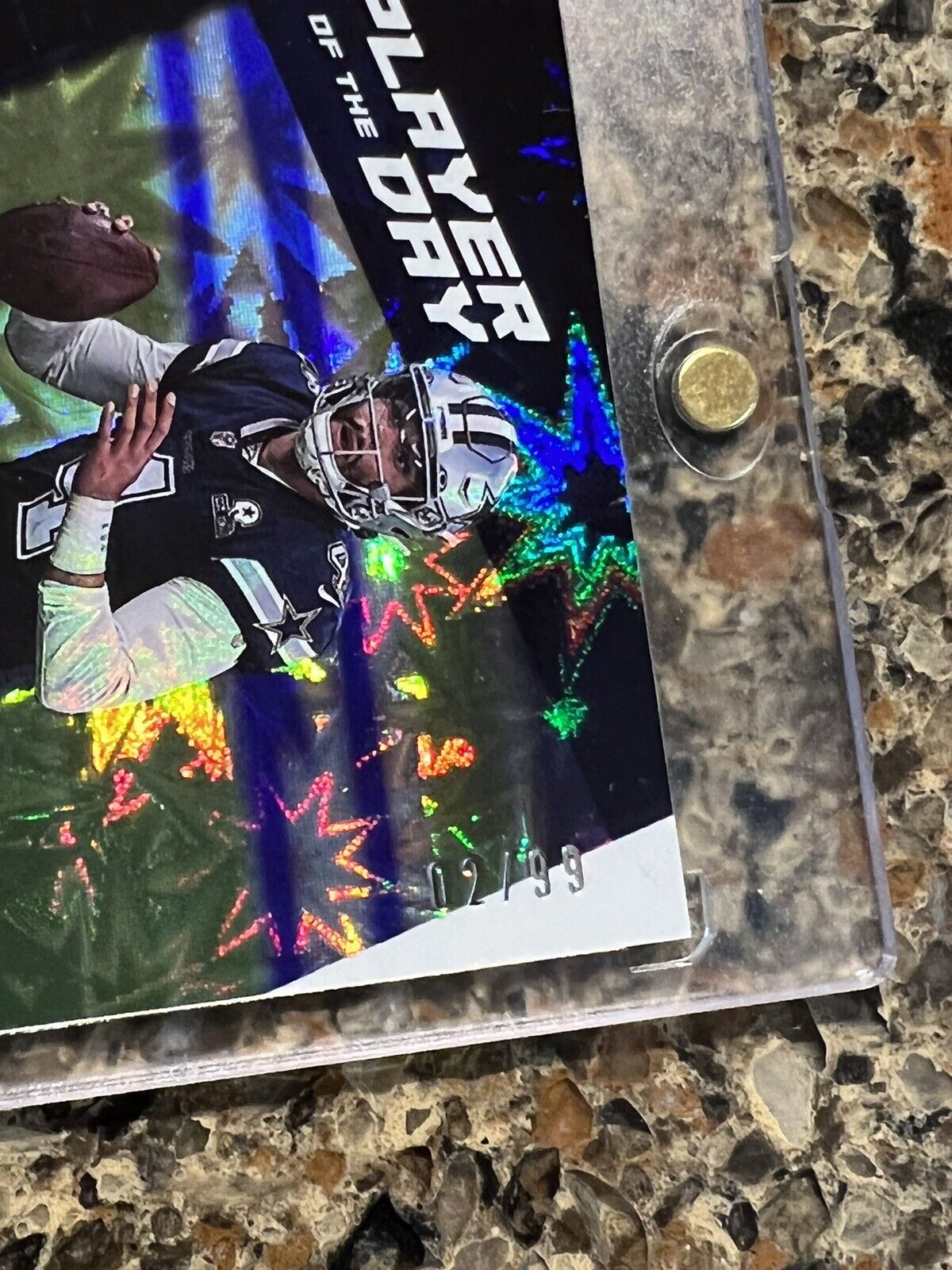 Dak Prescott 2021 Panini Player of the Day KABOOM 02/99 Super Rare Gem Mint SSP