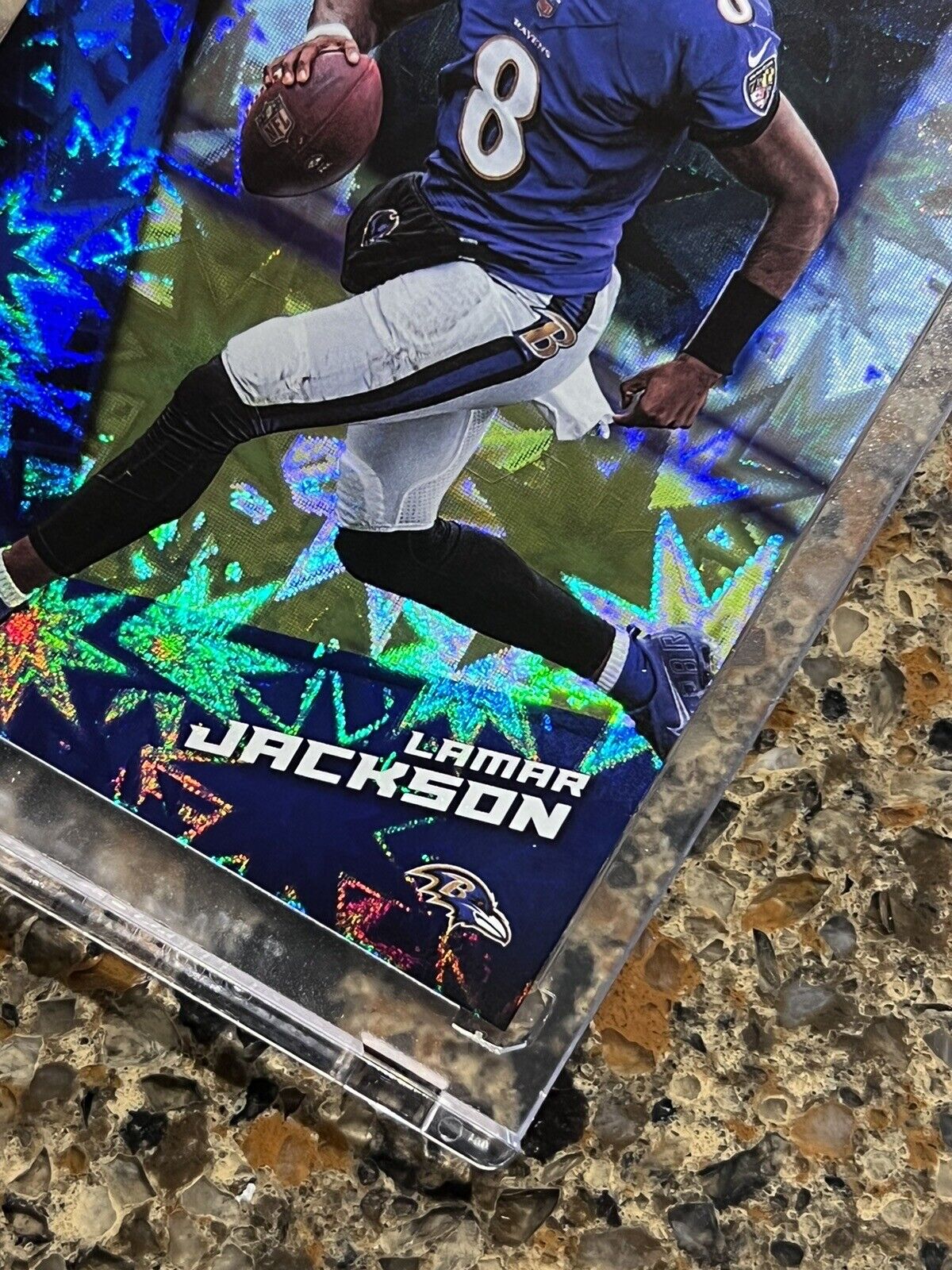 Lamar Jackson 2021 Panini Player of the Day KABOOM #24/99 Ravens Super Rare SSP