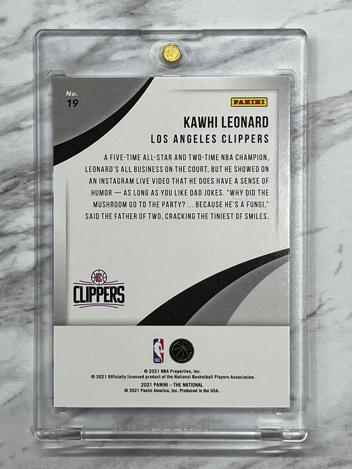 Kawhi Leonard 2021 Panini The National Diskettes 22/25 Super Rare Gem Mint SSP