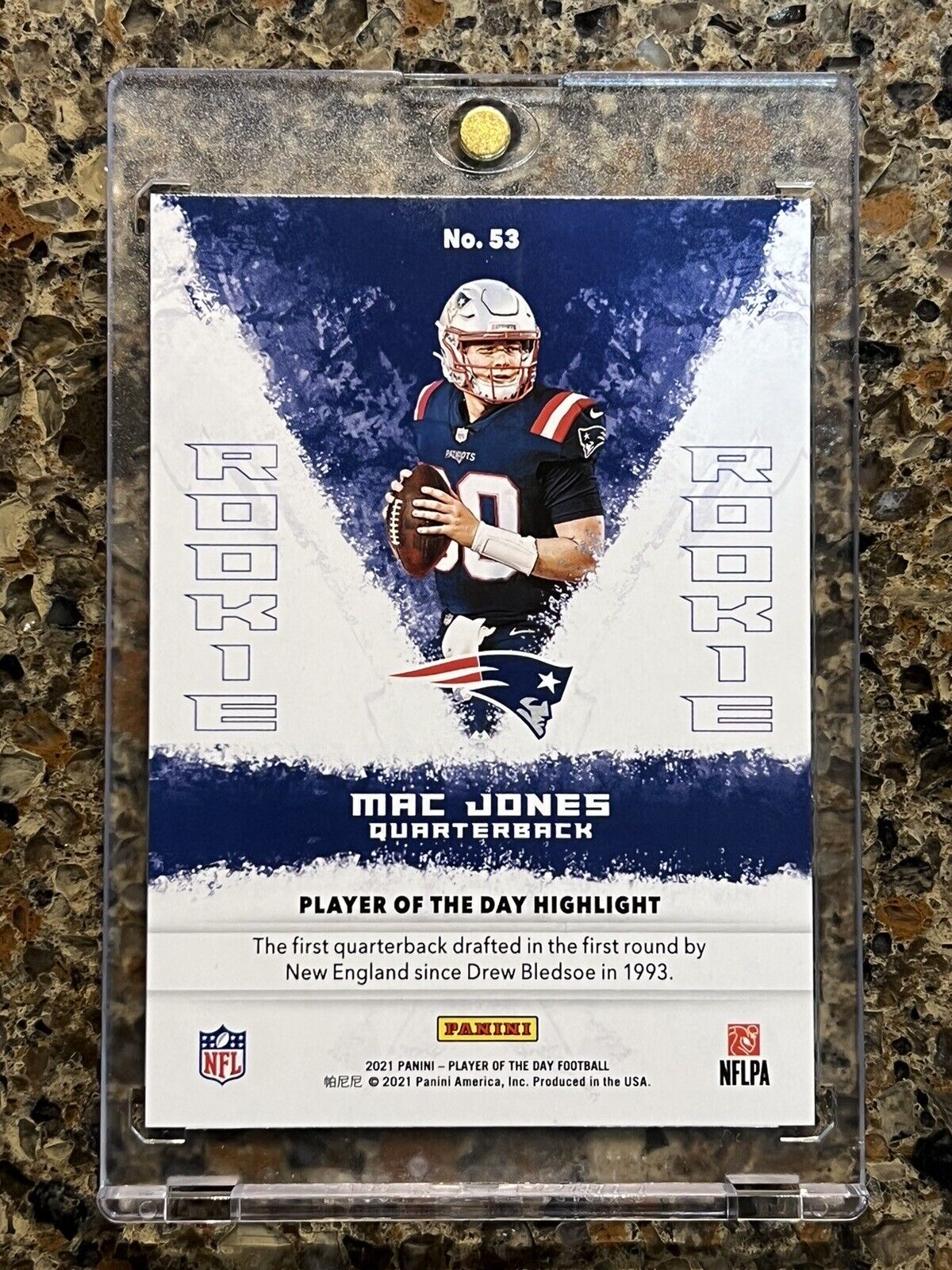 Mac Jones RC 2021 Panini Player Of The Day KABOOM 97/99 Rare Gem Mint Rookie SSP