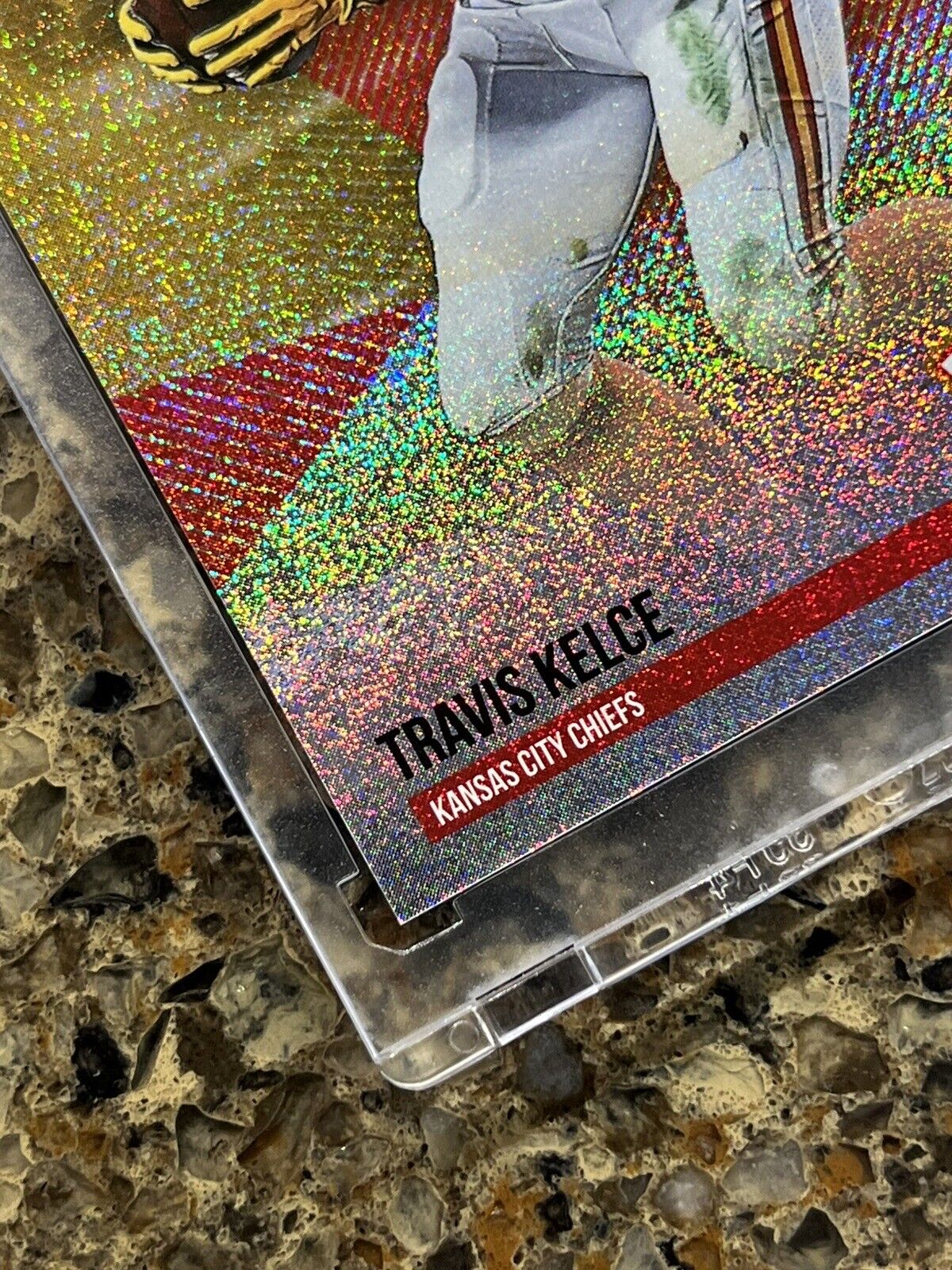 TRAVIS KELCE 2021 Panini NFL The National STARDUST 4/5 Super Rare Gem Mint SSP