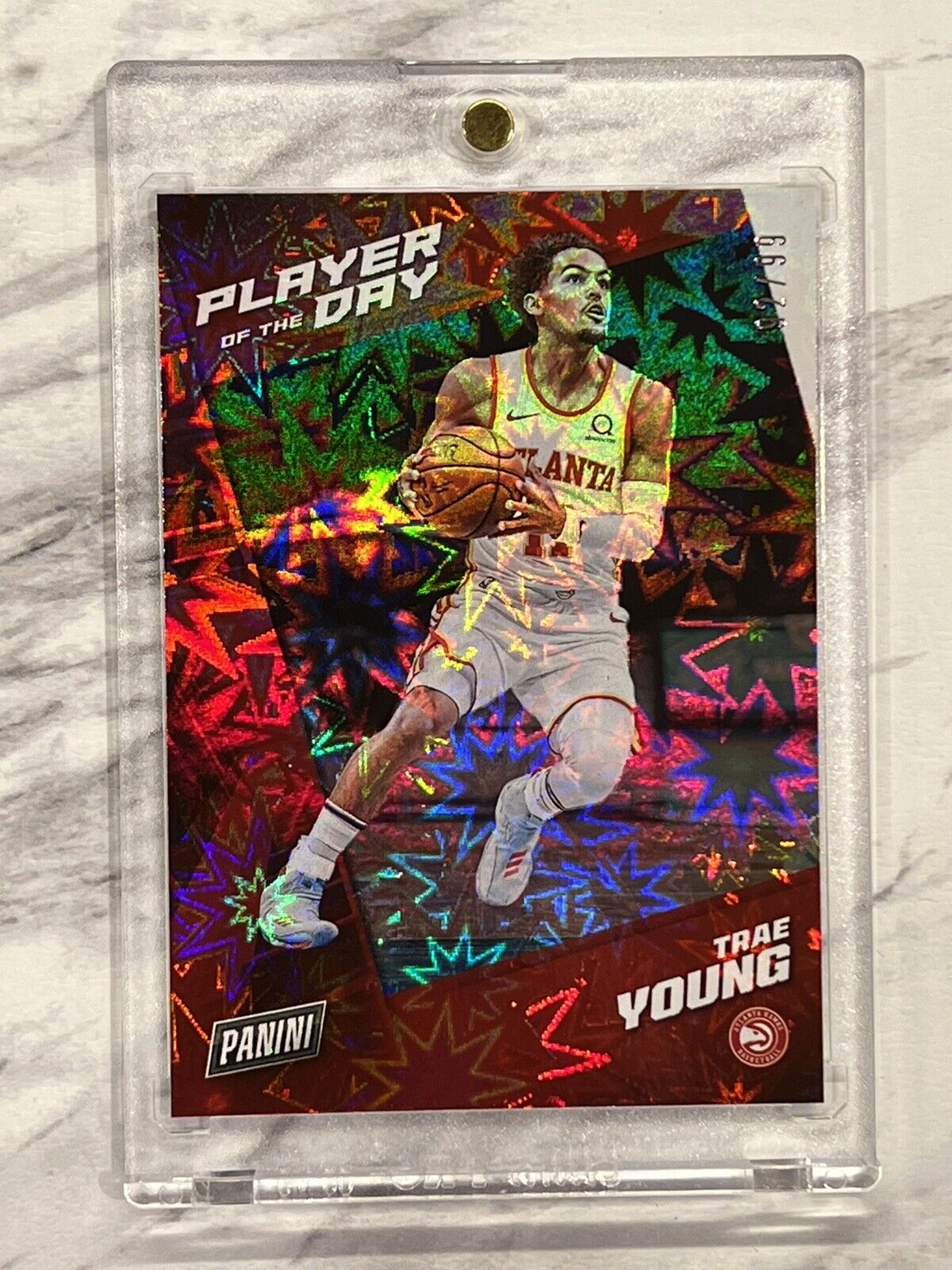 Trae Young 2021 Panini NBA Player Of The Day Kaboom 92/99 Rare SSP Mint Hawks