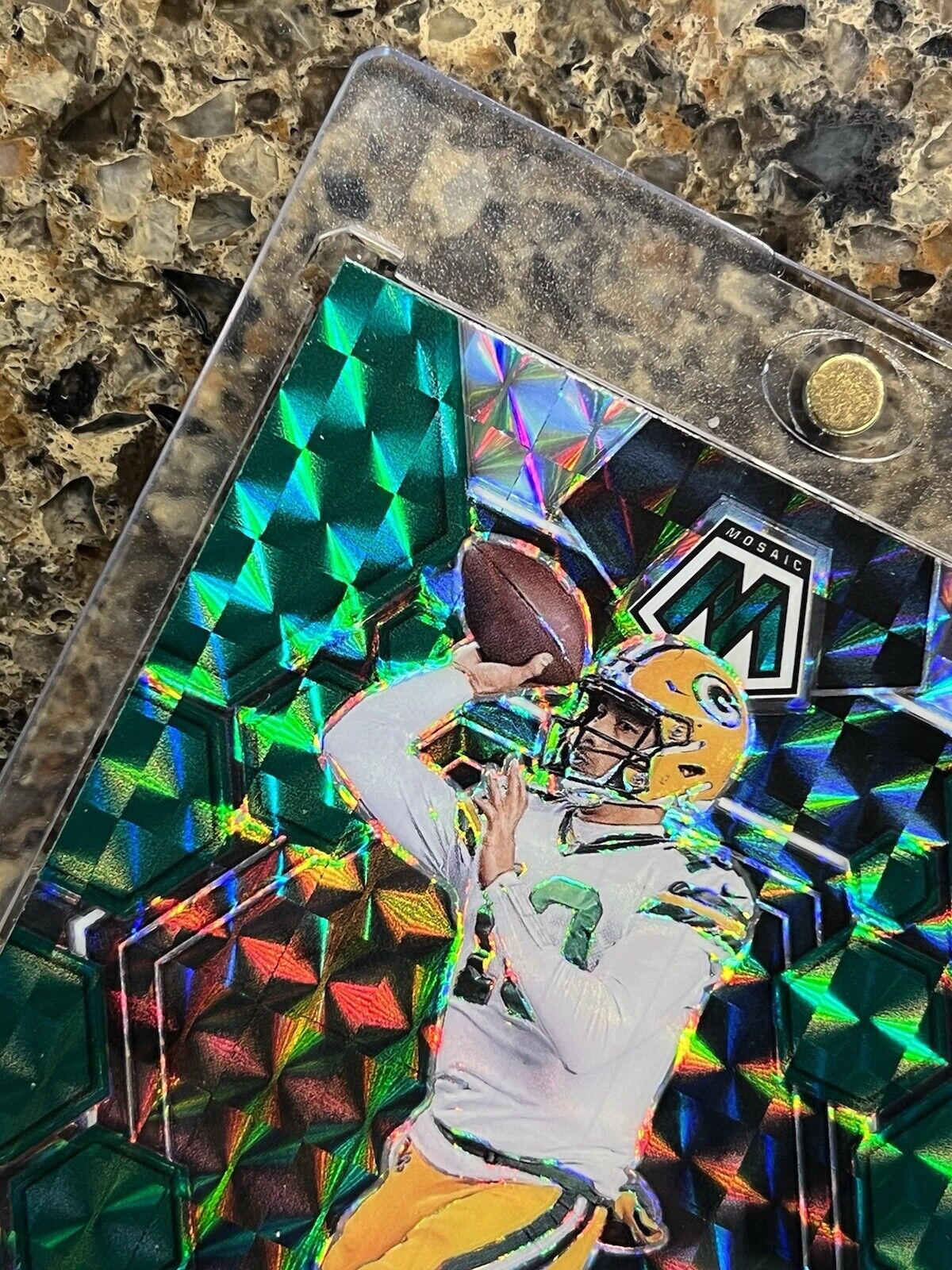 Jordan Love 2023 Panini Mosaic Football Green Prizm #83 Green Bay Packers - MINT