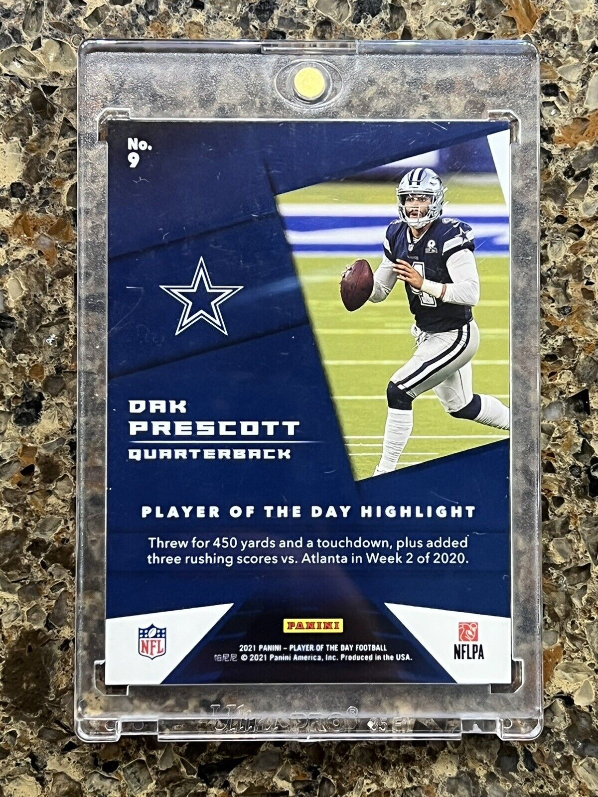 Dak Prescott 2021 Panini NFL Player of the Day KABOOM 88/99 Mint Super Rare SSP