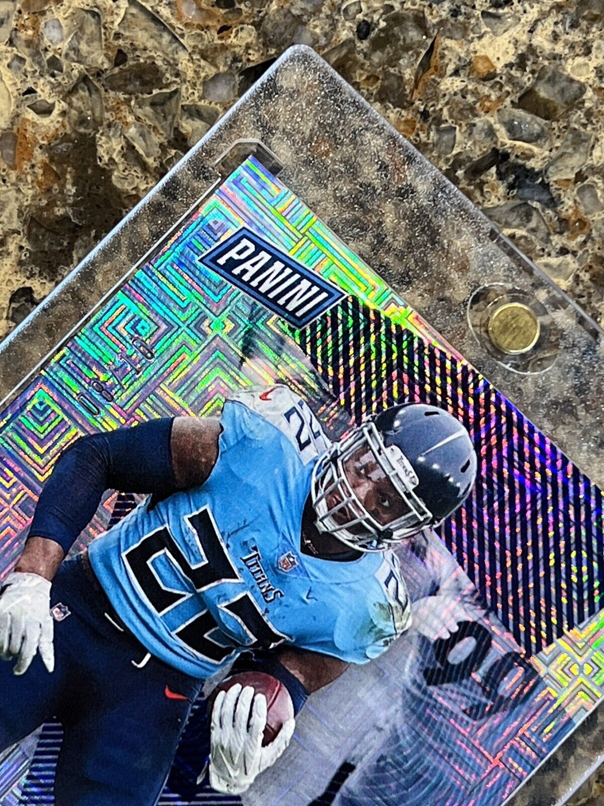 Derrick Henry 2021 Panini The National ESCHER SQUARES 08/10 SSP Mint Refractor