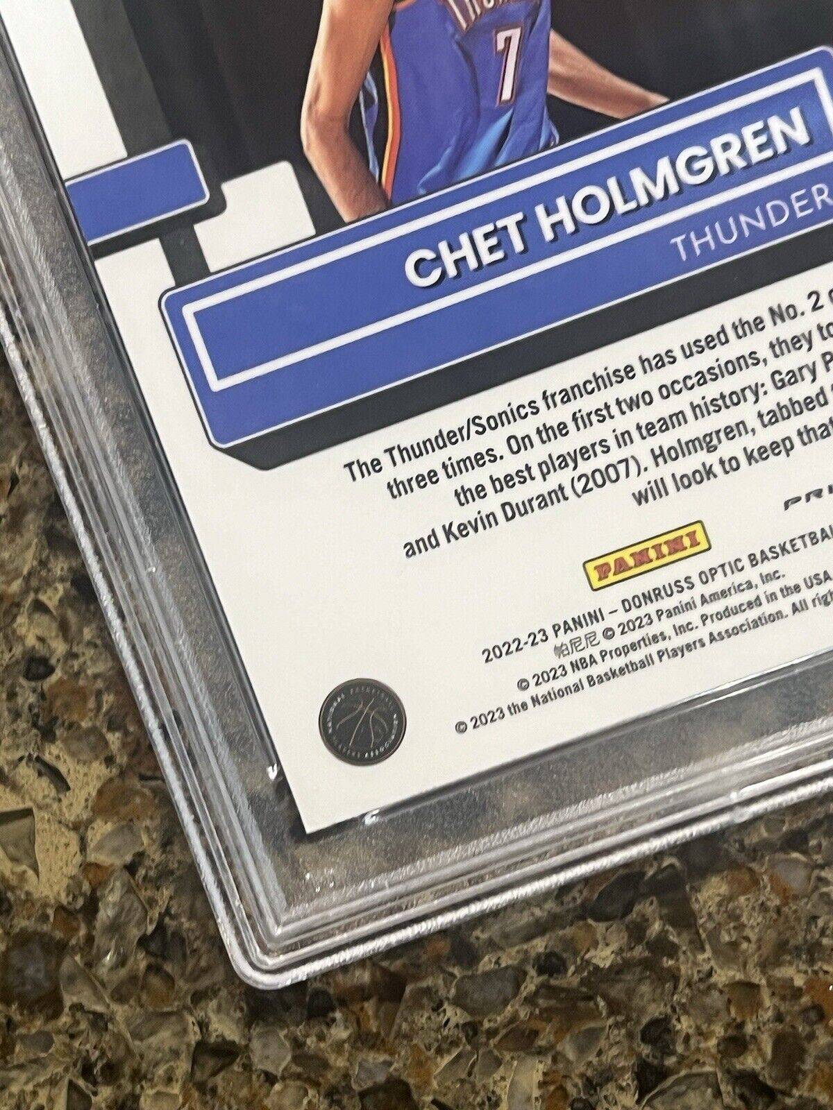 2022-23 Panini Donruss Optic Chet Holmgren Choice Rated Rookie Prizm GEM PSA 10