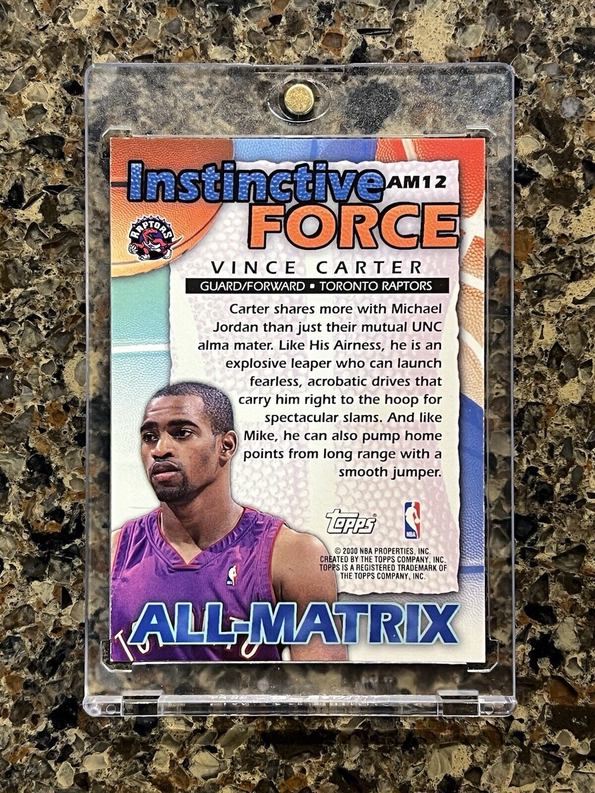 1999-00 Topps All-Matrix Vince Carter Instinctive Force Refractor - RARE VINTAGE