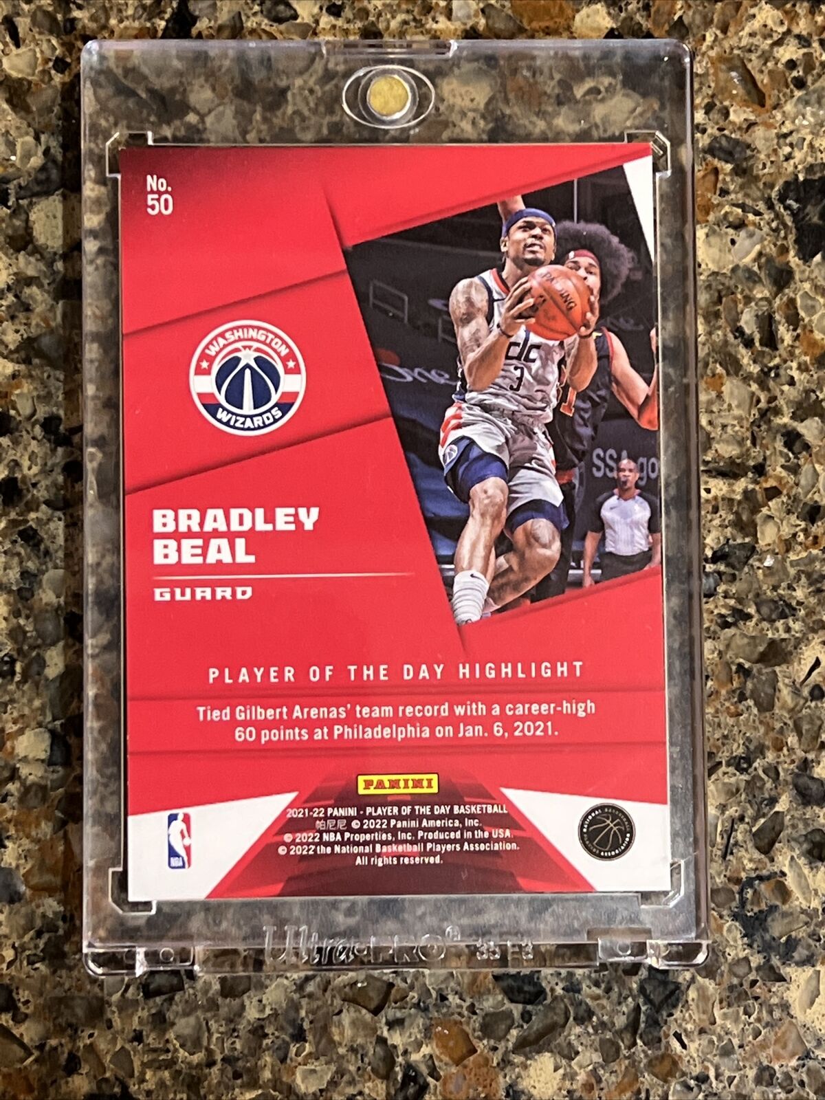 Bradley Beal 2021 Panini NBA Player of the Day KABOOM 81/99 Rare Gem Mint SSP