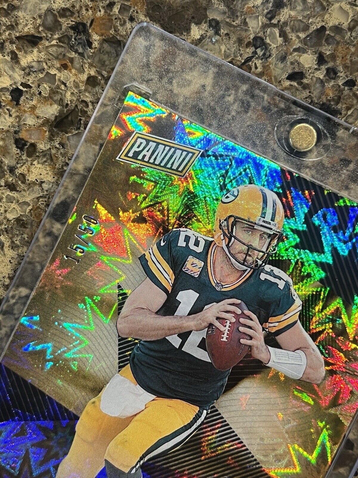 Aaron Rodgers 2021 Panini The National #15/50 KABOOM Explosion SSP - SUPER RARE