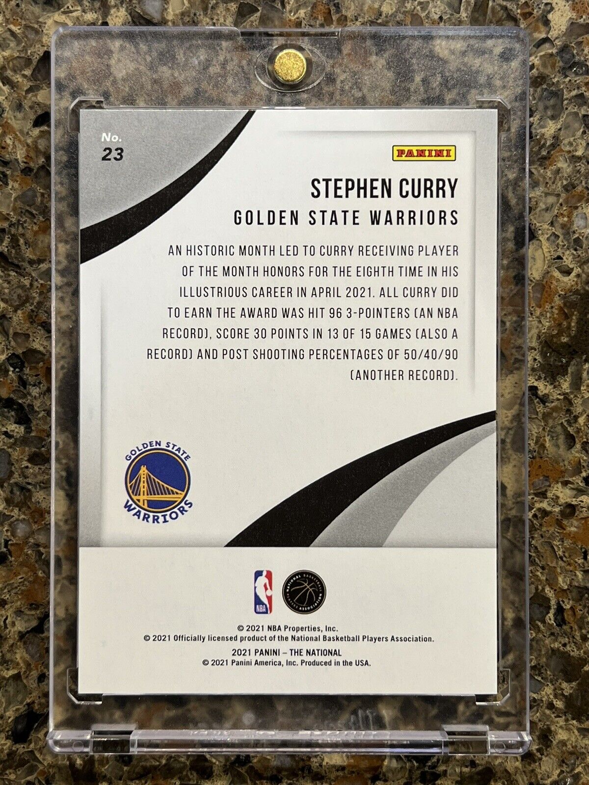 Stephen Curry 2021 Panini The National Diskettes #14/25 Super Rare SSP