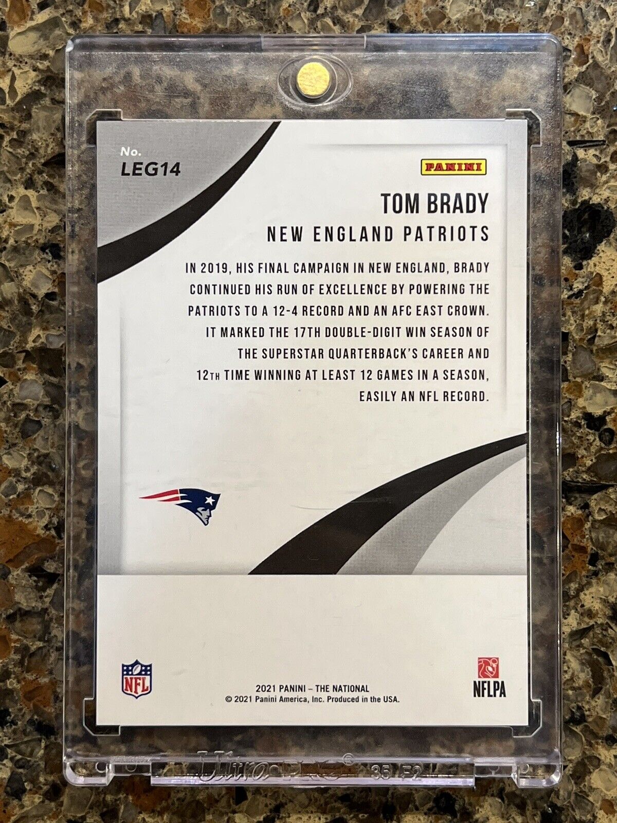 Tom Brady 2021 Panini The National Legends #45/50 Kaboom Explosion Rare SSP HOF