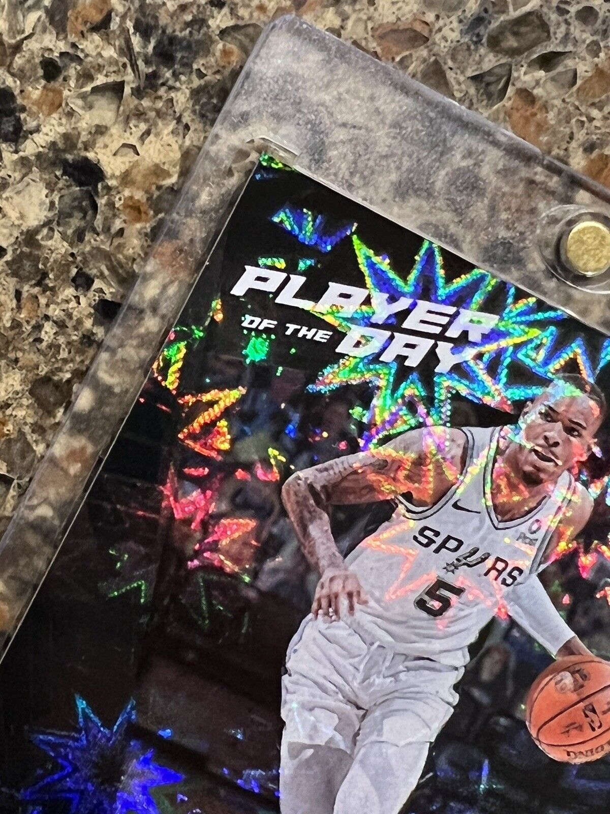 Dejounte Murray 2021 Panini NBA Player of The Day KABOOM 80/99 Rare Gem Mint SSP