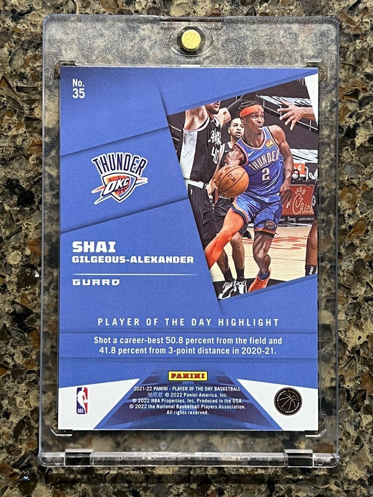 Shai Gilgeous-Alexander 2021 Panini Player of the Day KABOOM 08/99 SSP GEM MINT