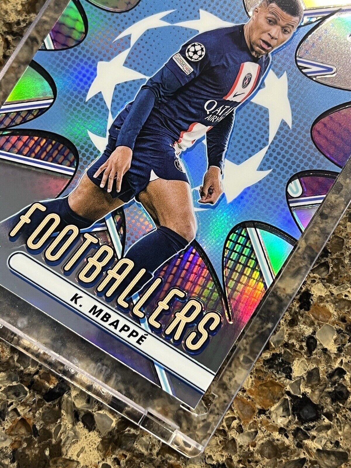 Kylian Mbappe 2023 Topps Finest Champions League PRIZED FOOTBALLERS Refractor