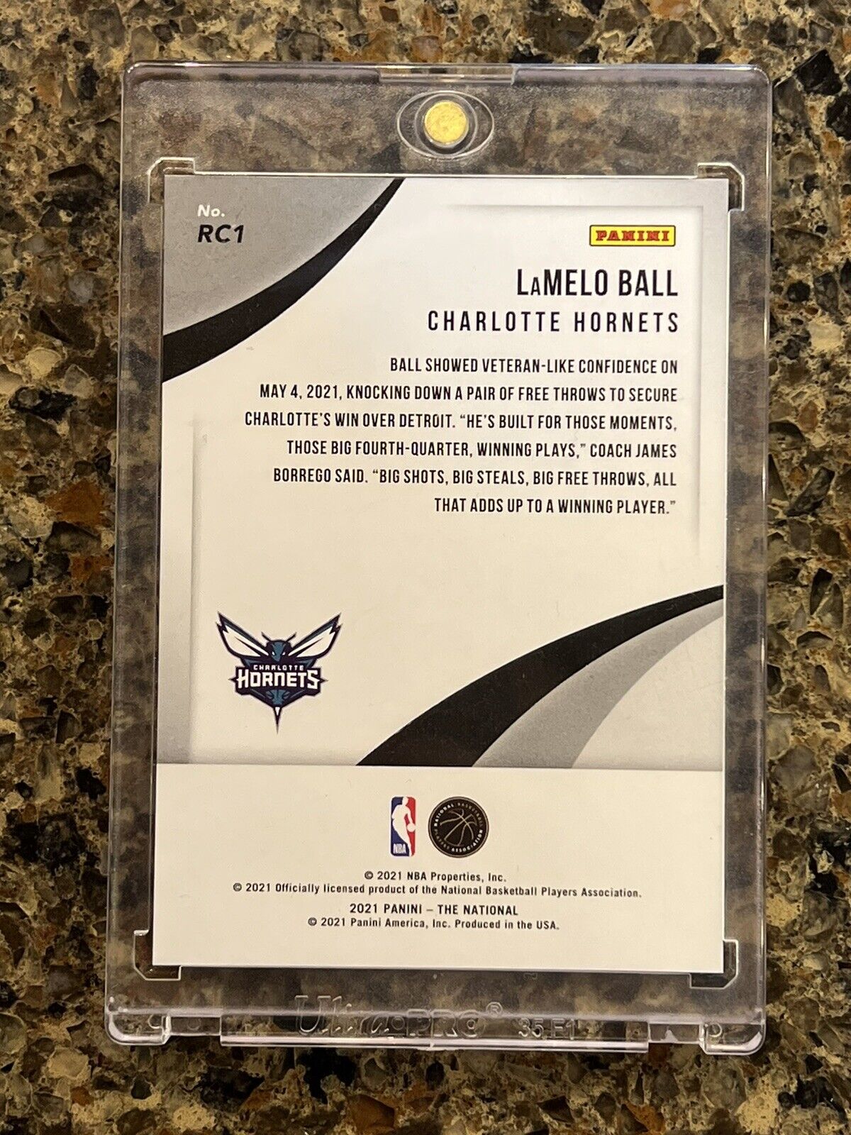 LaMelo Ball RC 2021 Panini The National Rookies Diskettes #13/25 Super Rare SSP