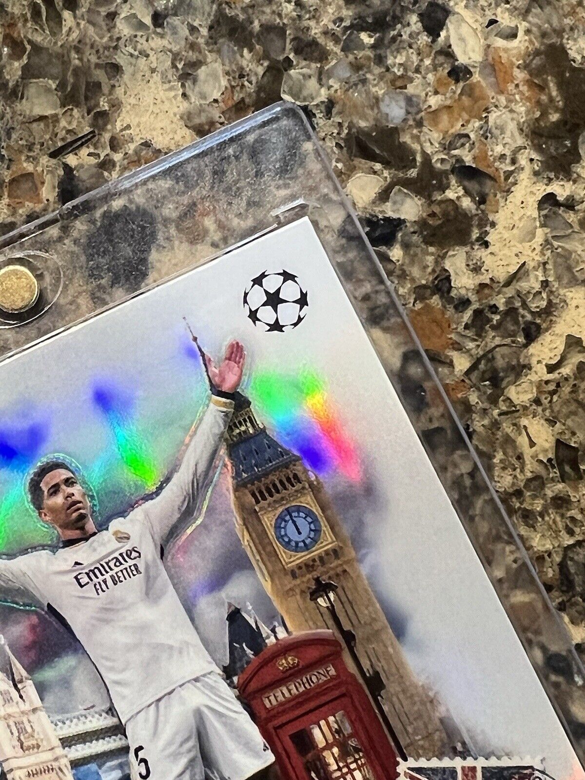 Jude Bellingham 2024 Topps Chrome UEFA Champions League London Calling Refractor