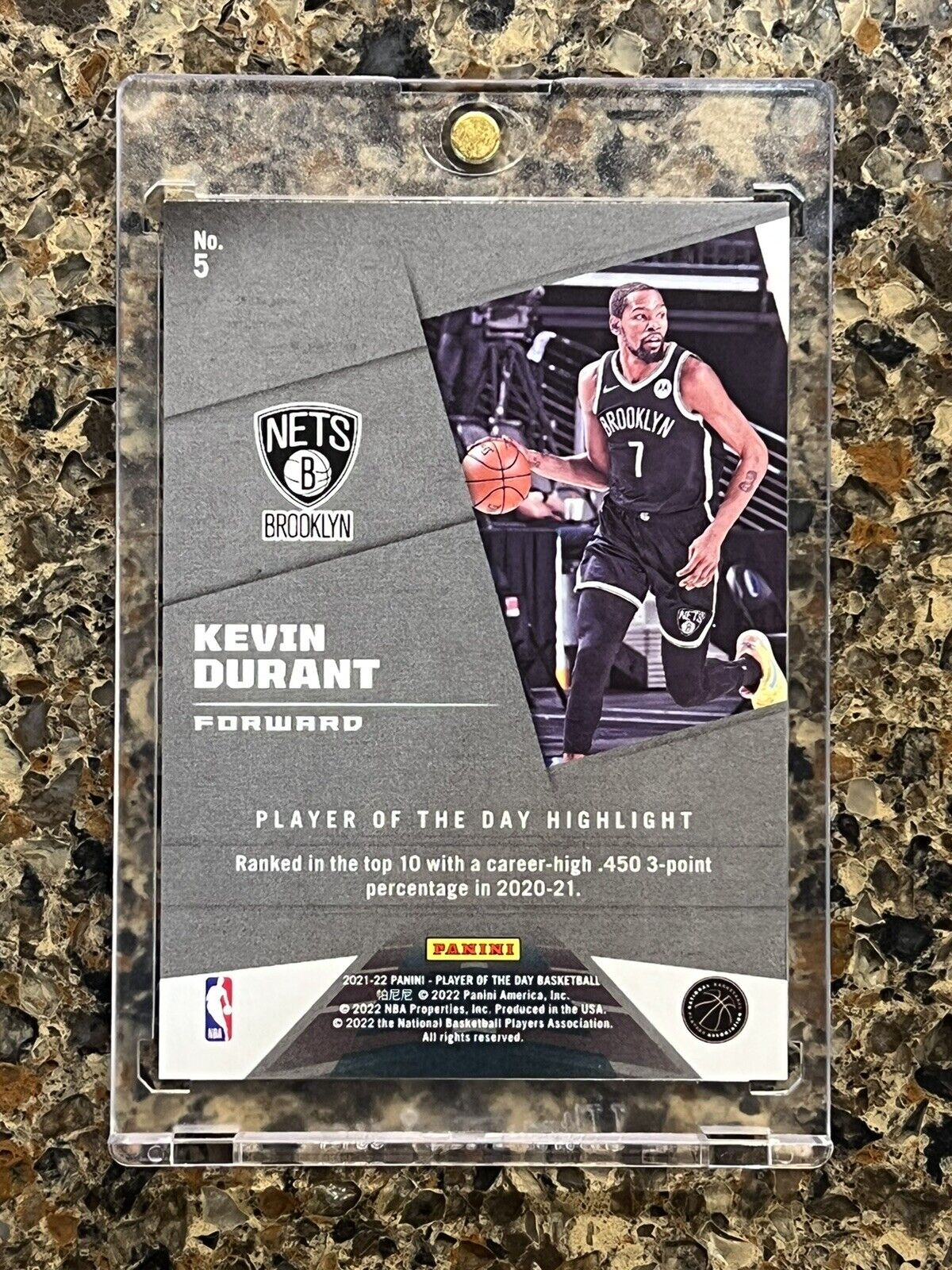 Kevin Durant 2021 Panini NBA Player of the Day KABOOM 21/99 Rare KD Gem Mint SSP