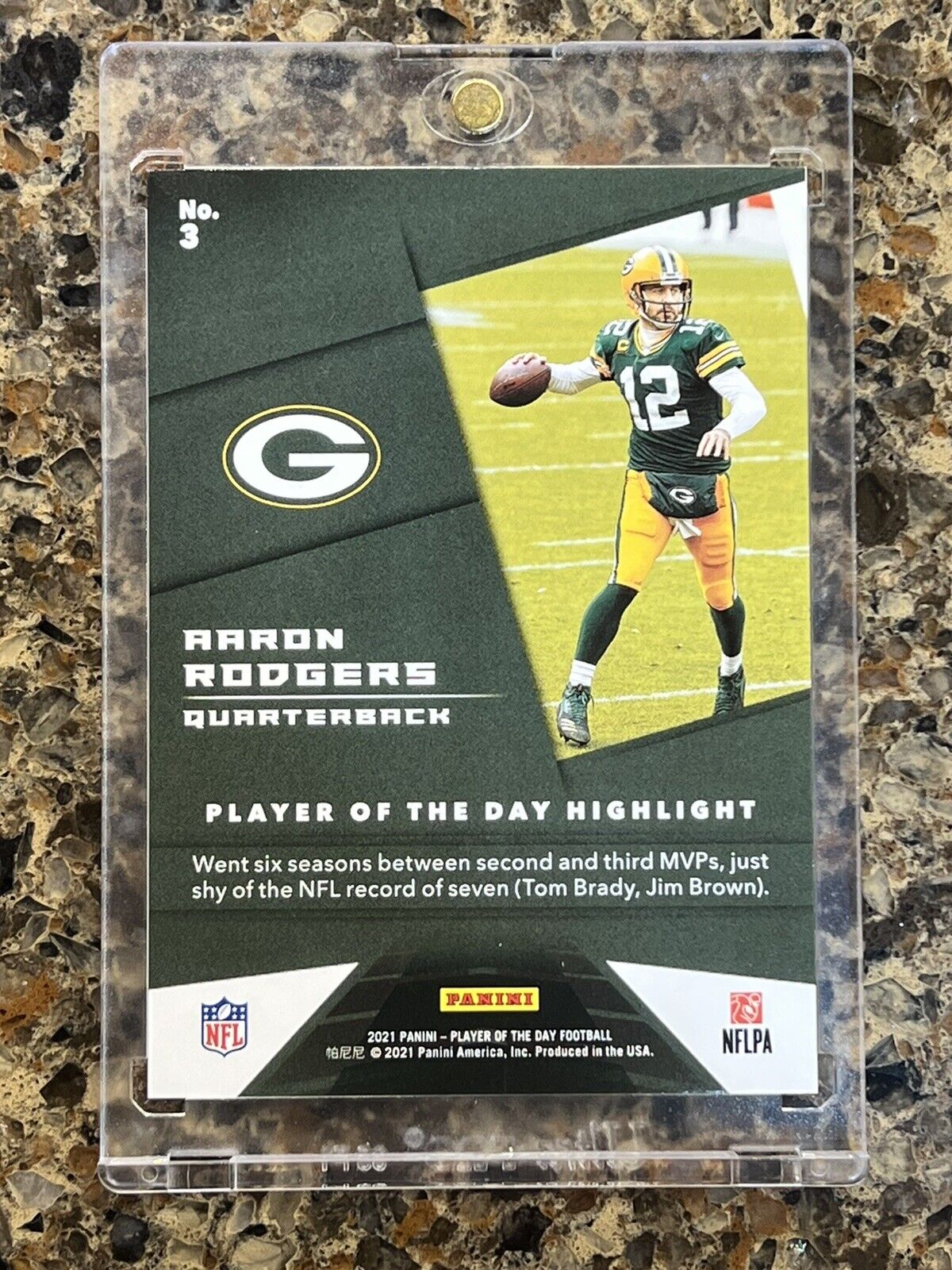 🌟 Aaron Rodgers 2021 Panini Player of the Day KABOOM #85/99 Ready To Grade 🌟