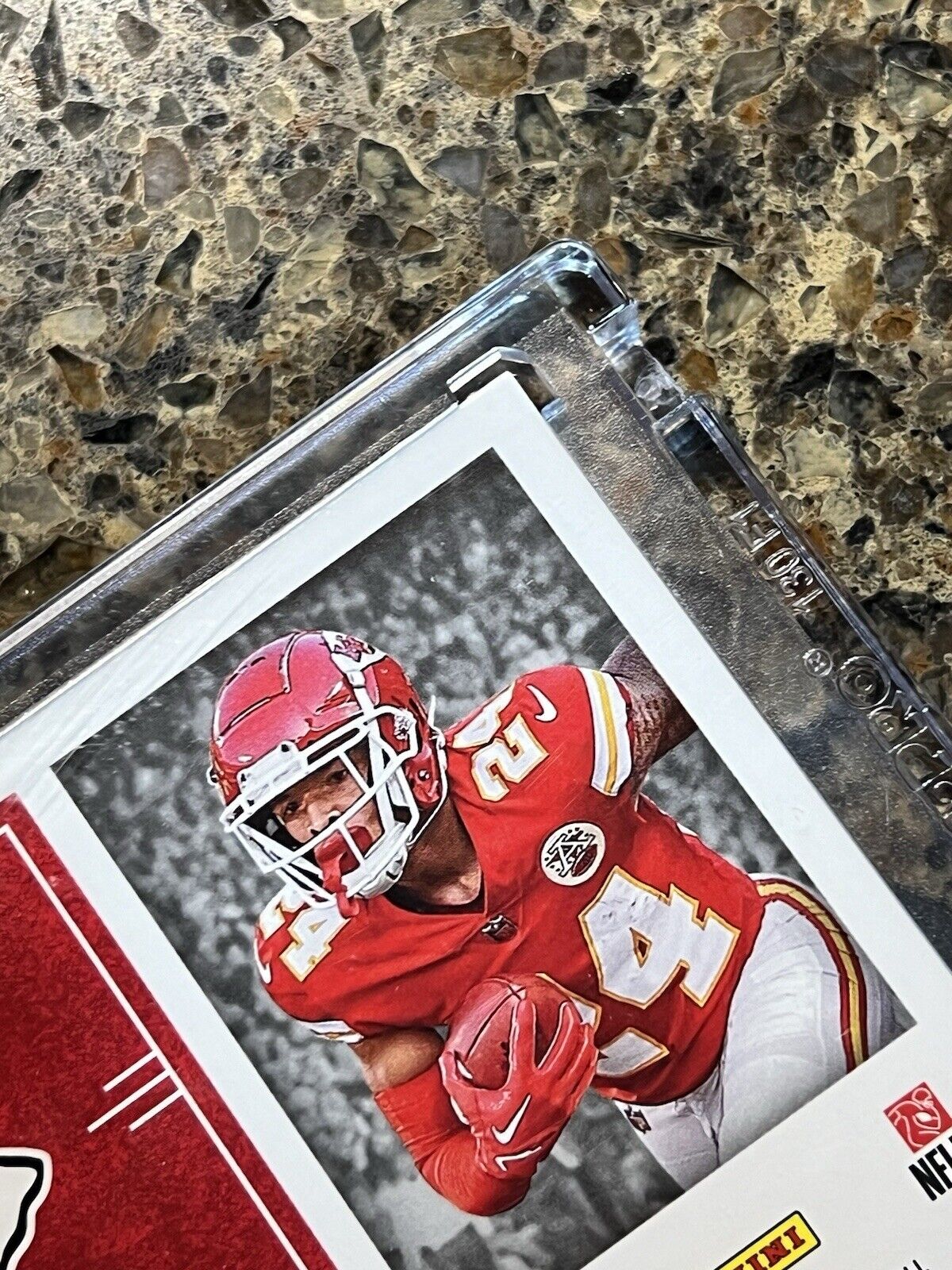 Skyy Moore 2022 Panini One Rookie Dual Patch On Card AUTO 31/49 SSP - KC Chiefs