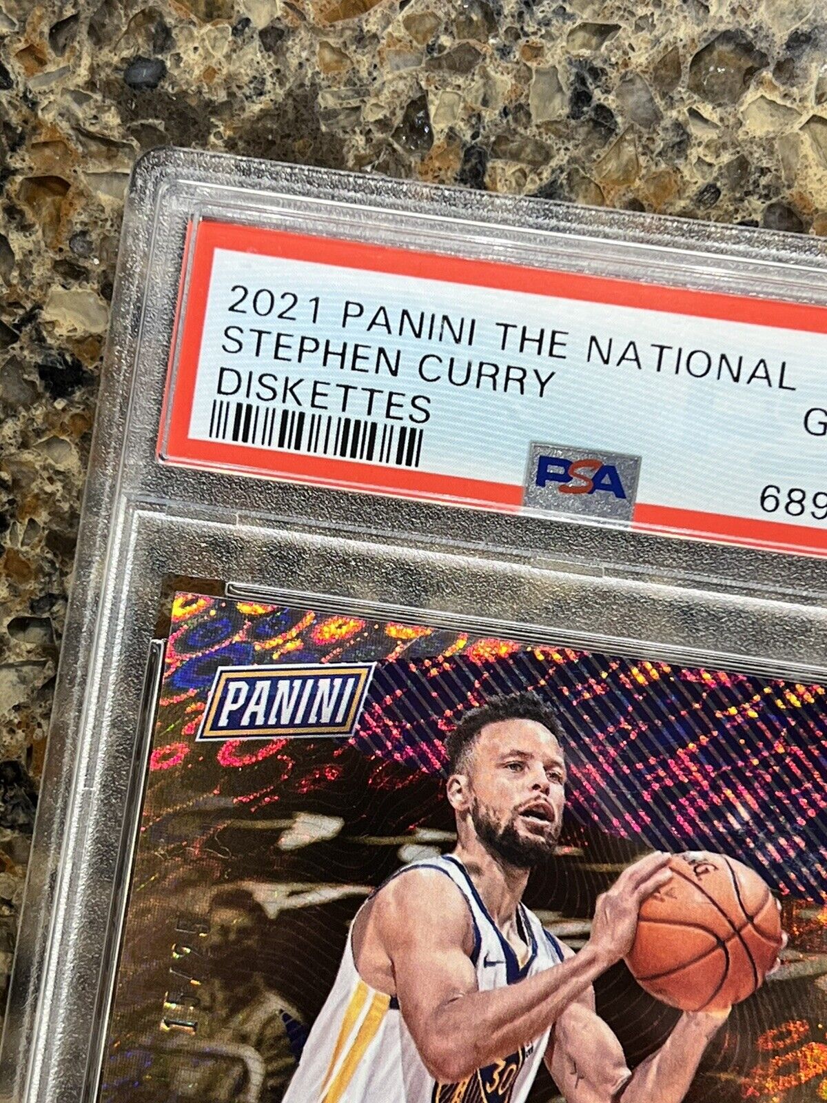 Stephen Curry 2021 Panini The National Diskettes 15/25 Rare SSP Gem Mint PSA 10