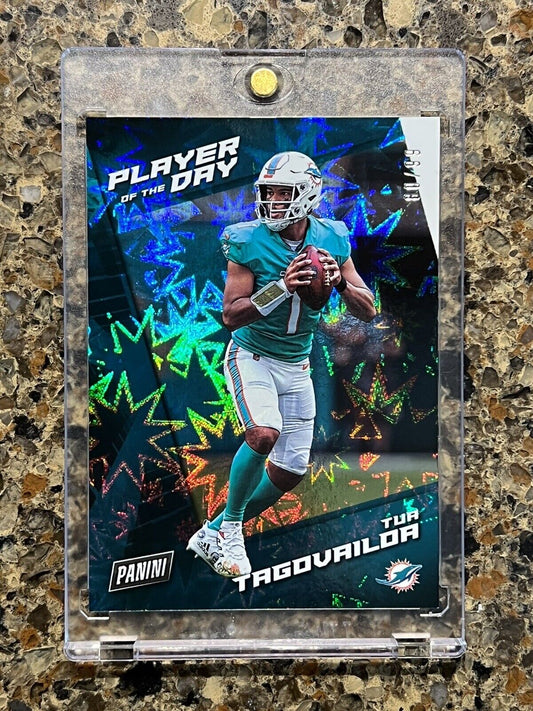 Tua Tagovailoa 2021 Panini Player of the Day Kaboom 80/99 Rare Mint SSP Dolphins