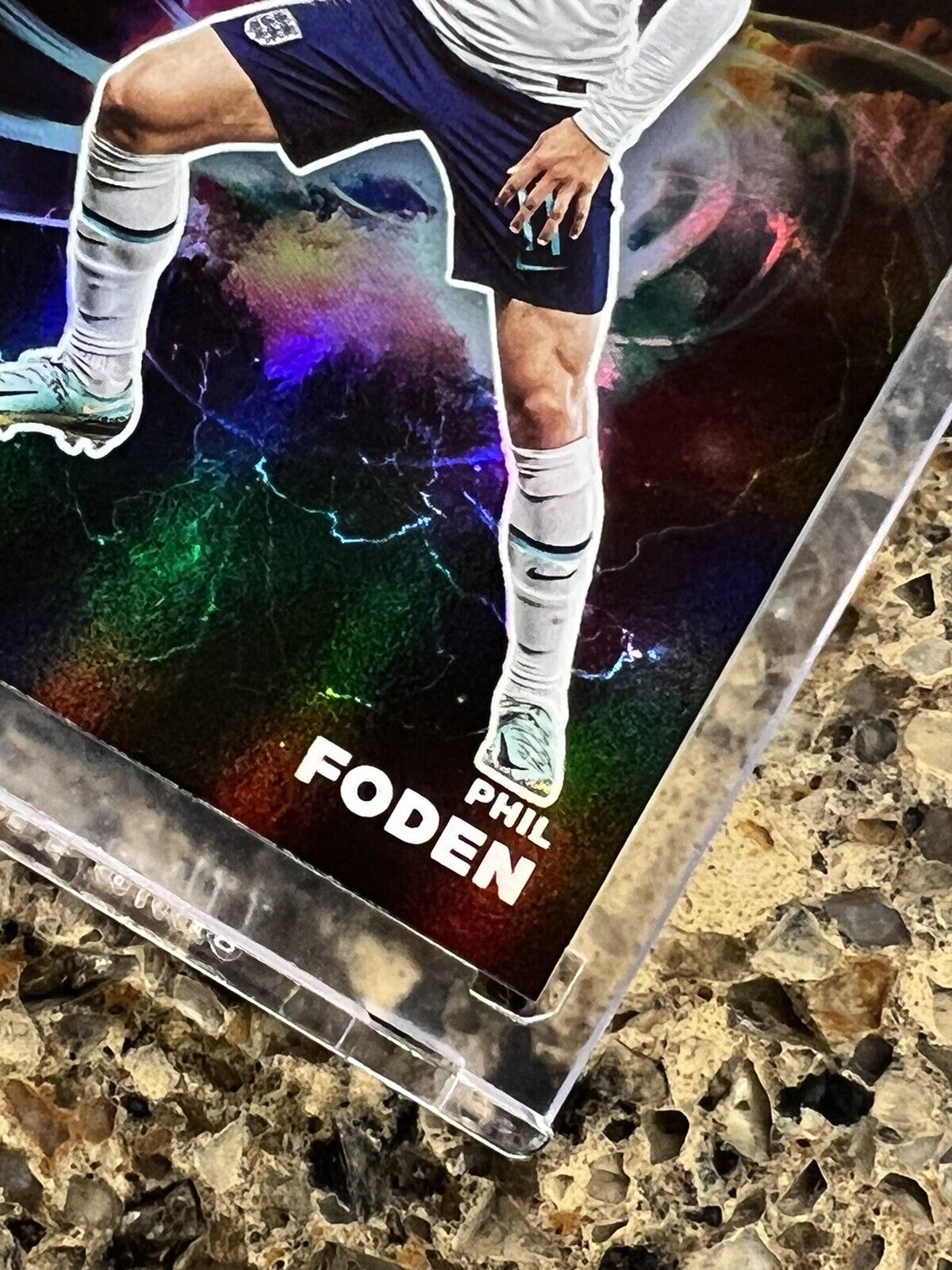 Phil Foden 2022 Panini Donruss FIFA NIGHT MOVES Refractor Super Rare Mint SSP