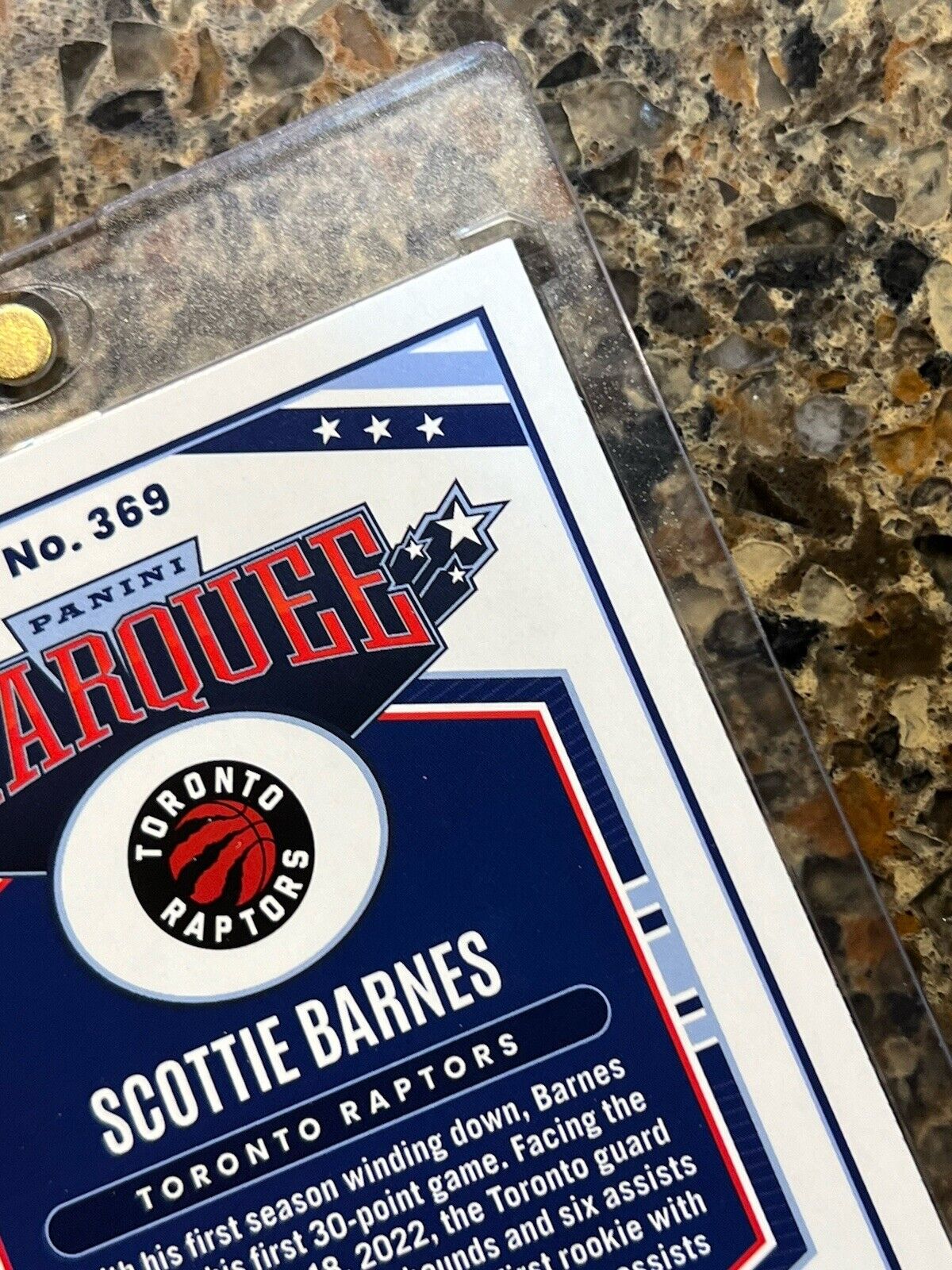 Scottie Barnes RC 2021-22 Panini Chronicles MARQUEE Refractor Gem Mint Rookie