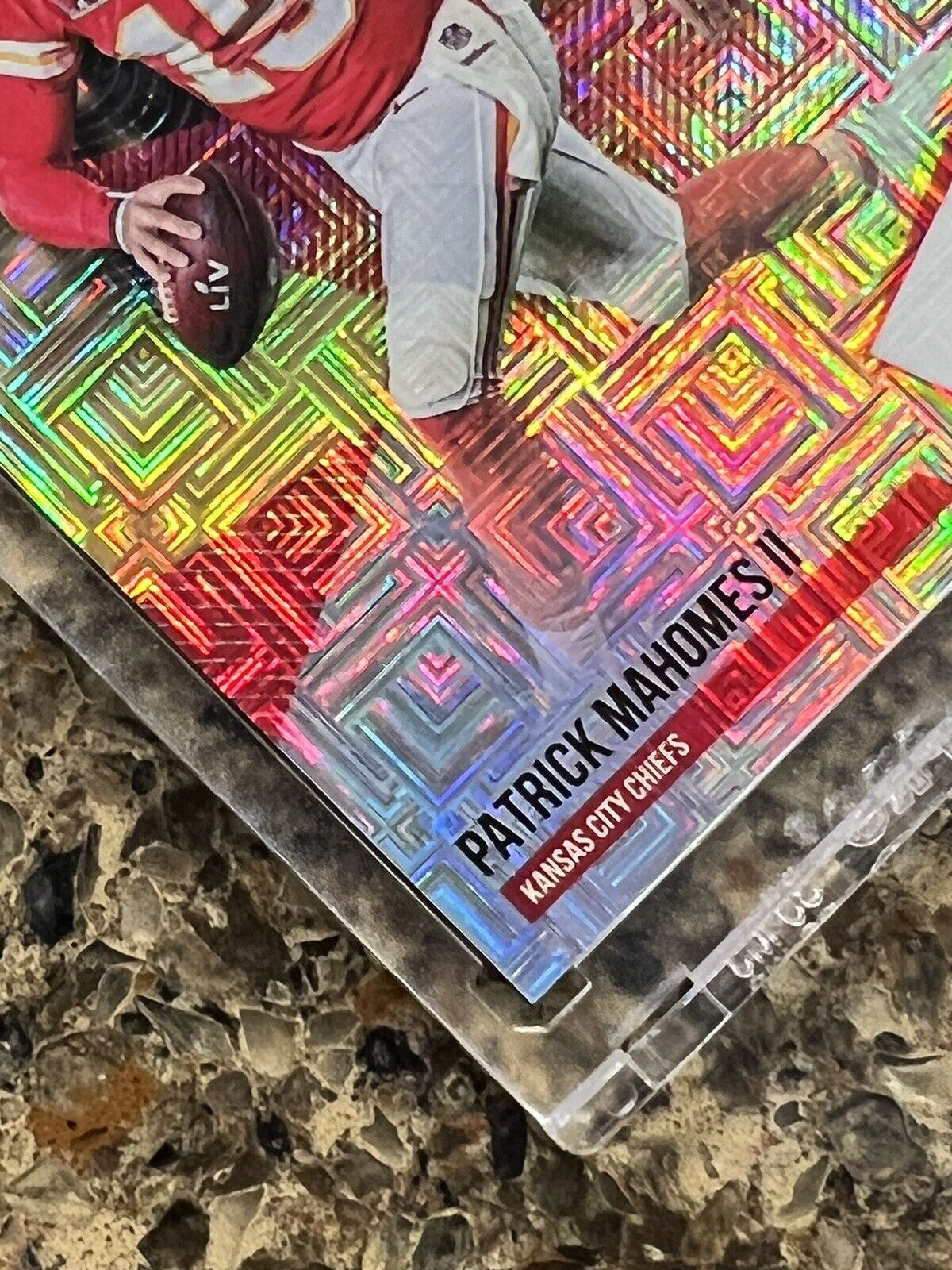 PATRICK MAHOMES 2021 PANINI THE NATIONAL ESCHER SQUARES #02/10 SSP SUPER RARE