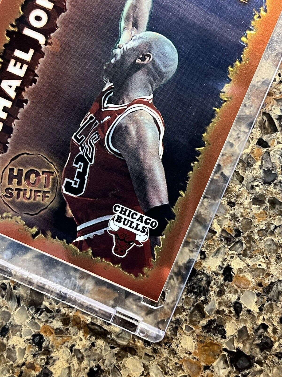 1995-96 Topps Finest Michael Jordan Hot Stuff # HS1 SUPER RARE Chicago Bulls HOF