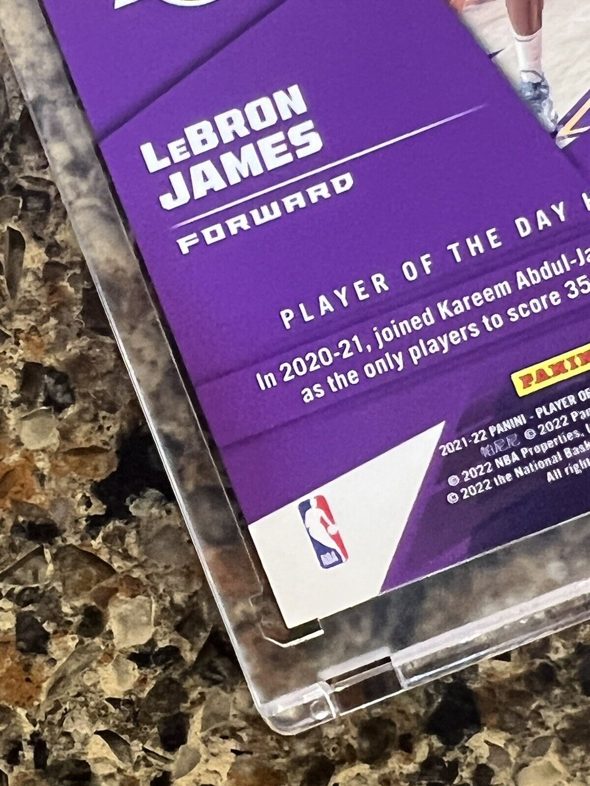 🌟 LeBron James 2021 Panini Player of the Day KABOOM - #38/99 READY TO GRADE 🌟