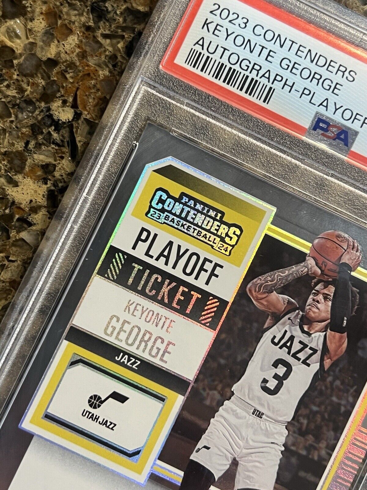 KEYONTE GEORGE 2023-24 Panini Contenders Playoff Ticket Autograph ON-CARD #66/99