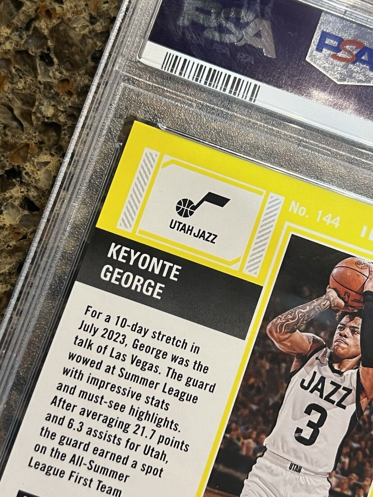 KEYONTE GEORGE 2023-24 Panini Contenders Playoff Ticket Autograph ON-CARD #66/99