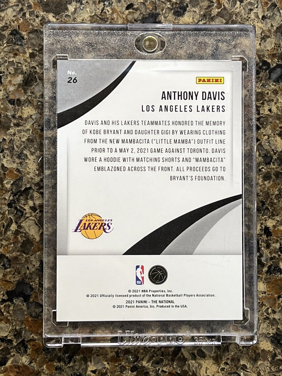 ANTHONY DAVIS 2021 Panini THE NATIONAL DISKETTES 20/25 Rare Gem Mint Lakers SSP