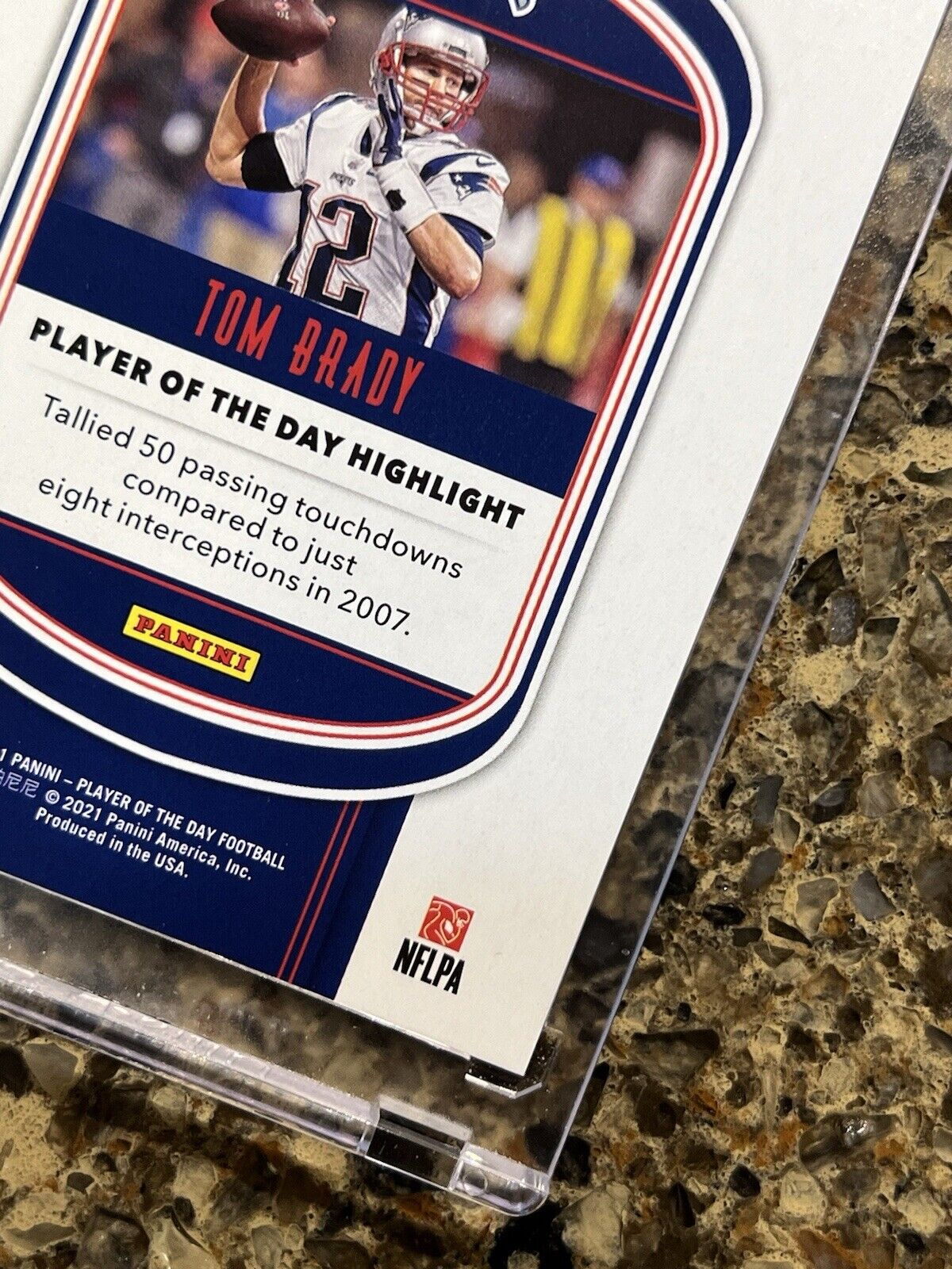 Tom Brady 2021 Panini Player of the Day Football KABOOM #05/99 SSP Patriots HOF