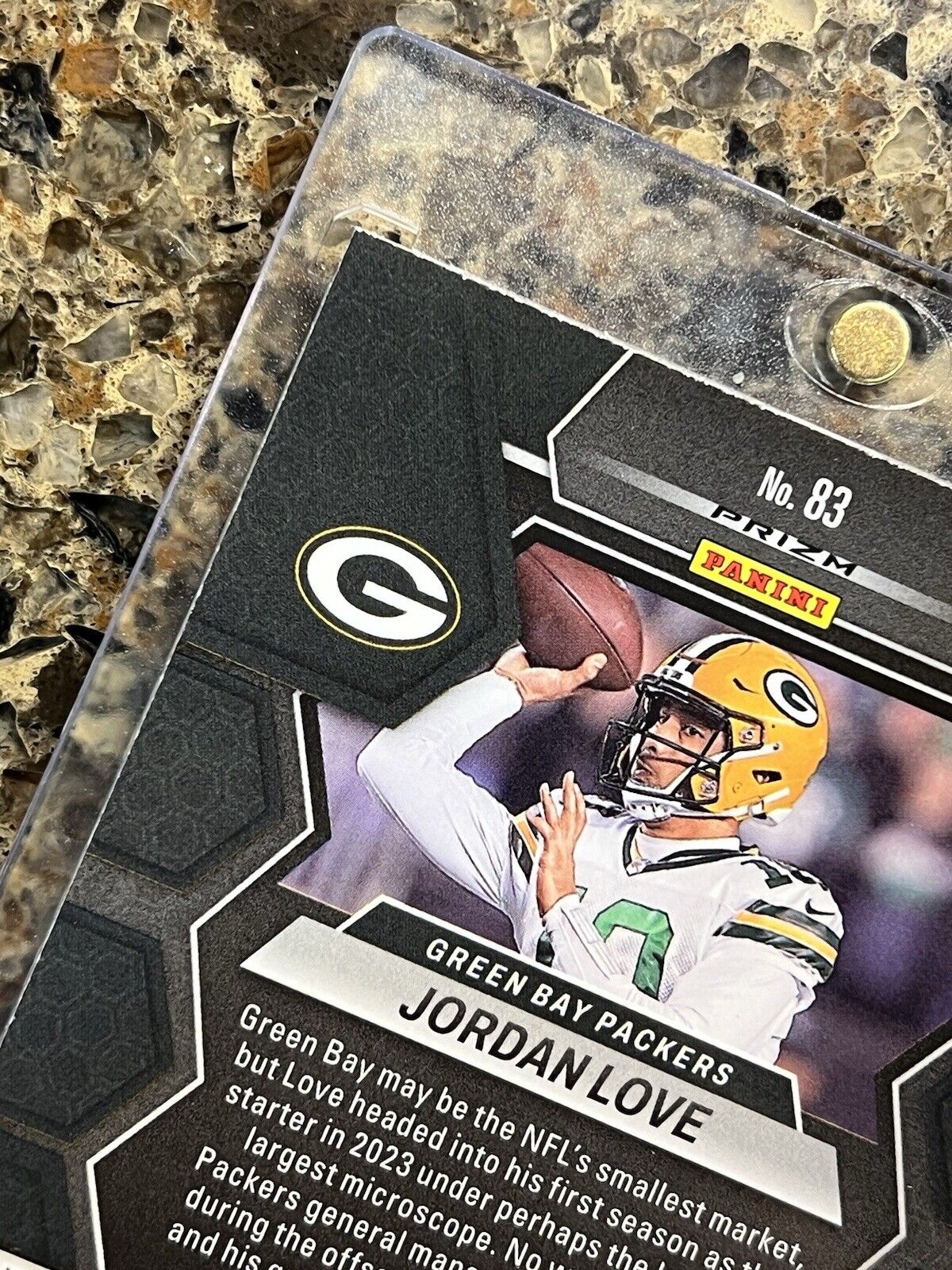 Jordan Love 2023 Panini Mosaic Football Green Prizm #83 Green Bay Packers - MINT