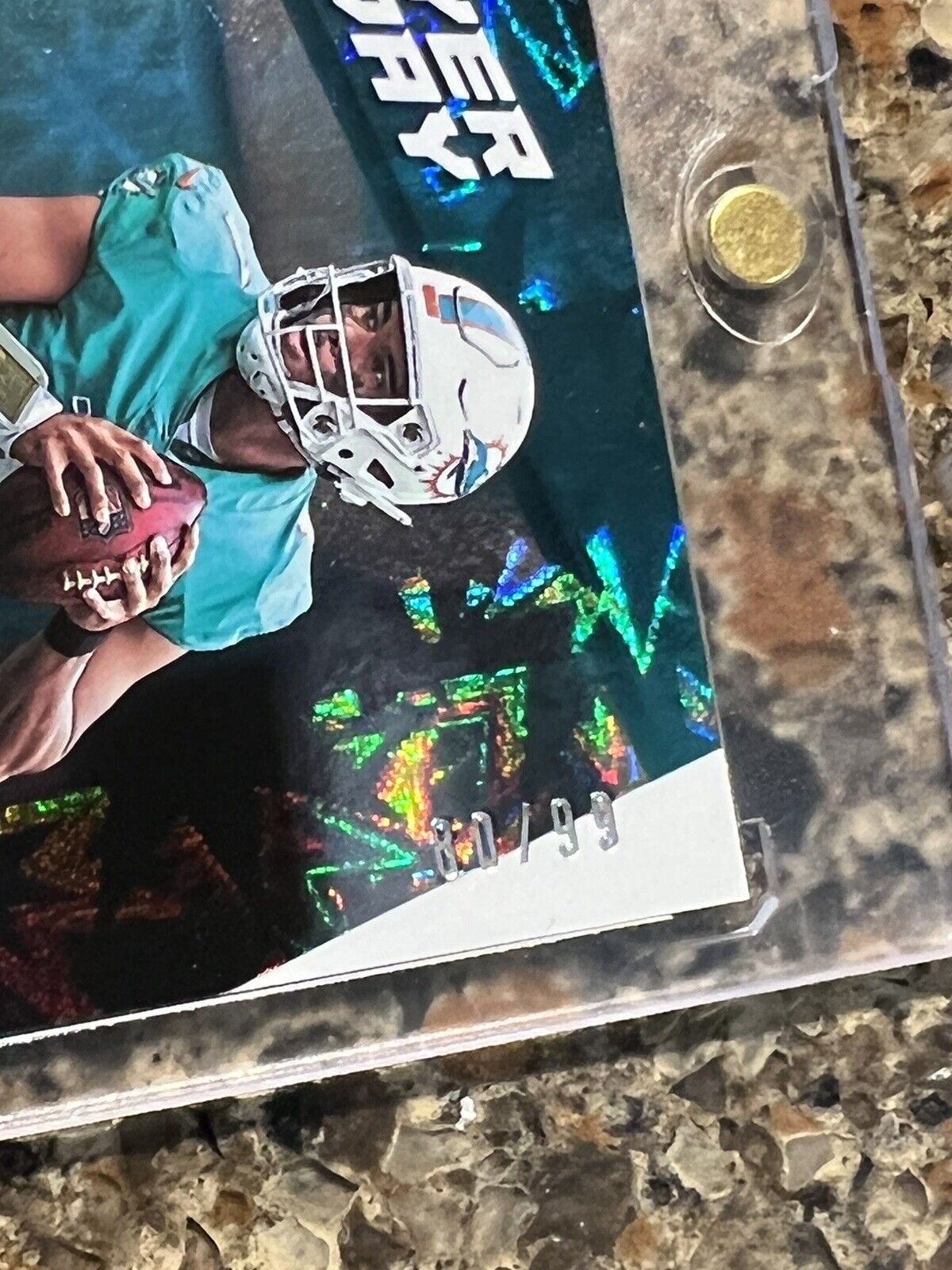 Tua Tagovailoa 2021 Panini Player of the Day Kaboom 80/99 Rare Mint SSP Dolphins