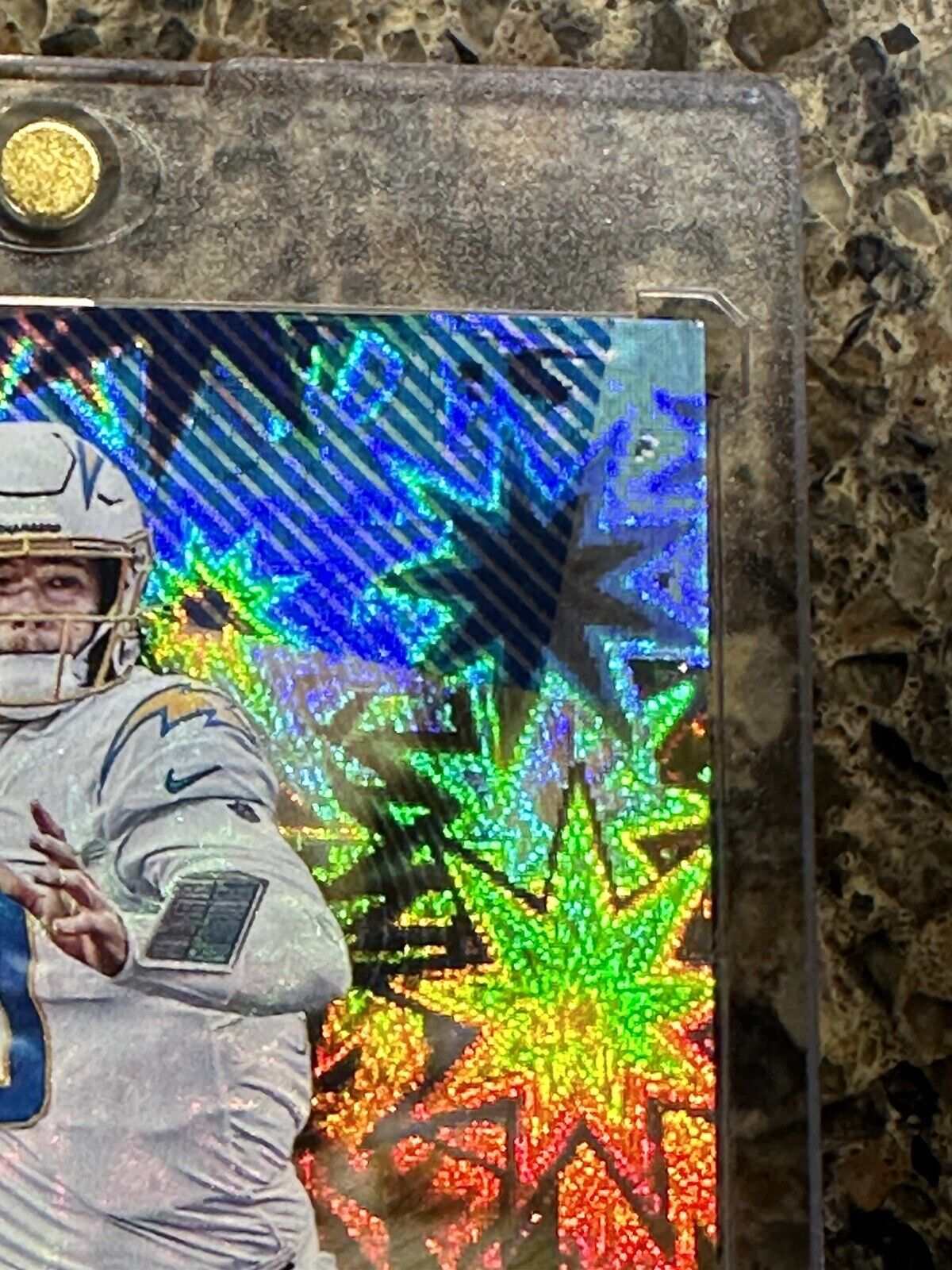 JUSTIN HERBERT - 2021 Panini The National #41/50 - RARE SSP - KABOOM EXPLOSION!!