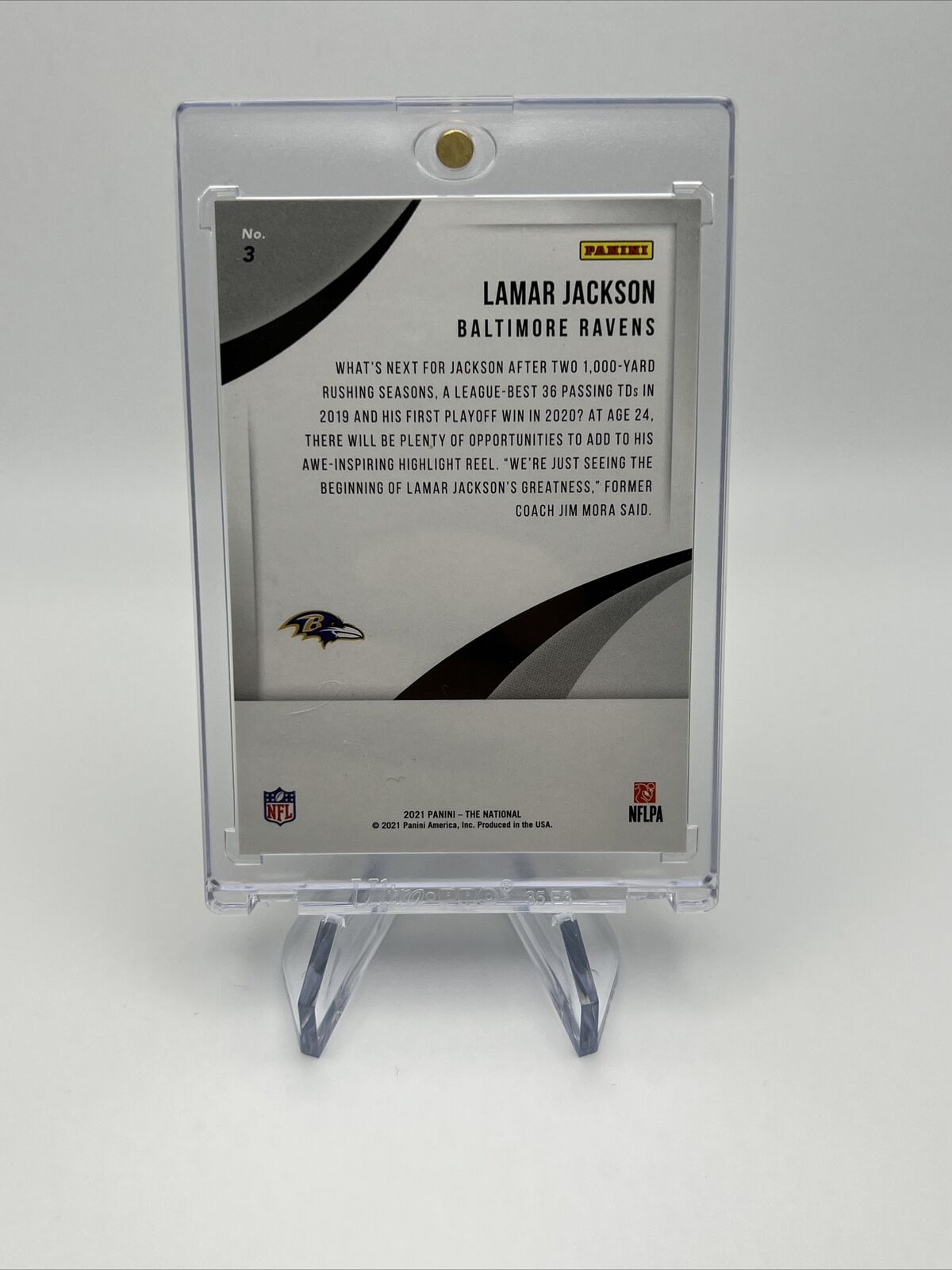 Lamar Jackson 2021 NFL Panini The National Escher Squares #9/10 Super Rare SSP