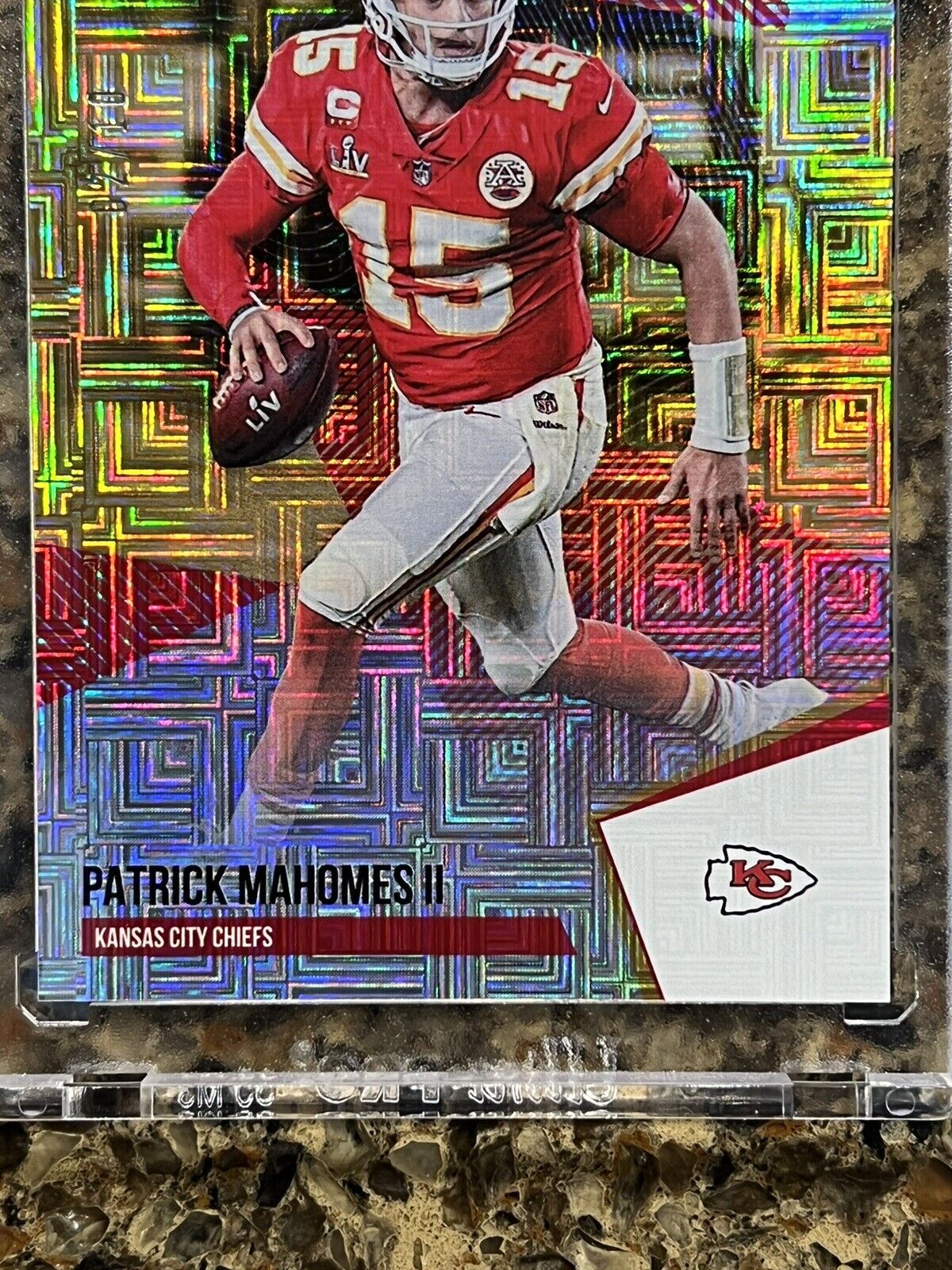 PATRICK MAHOMES 2021 PANINI THE NATIONAL ESCHER SQUARES #02/10 SSP SUPER RARE